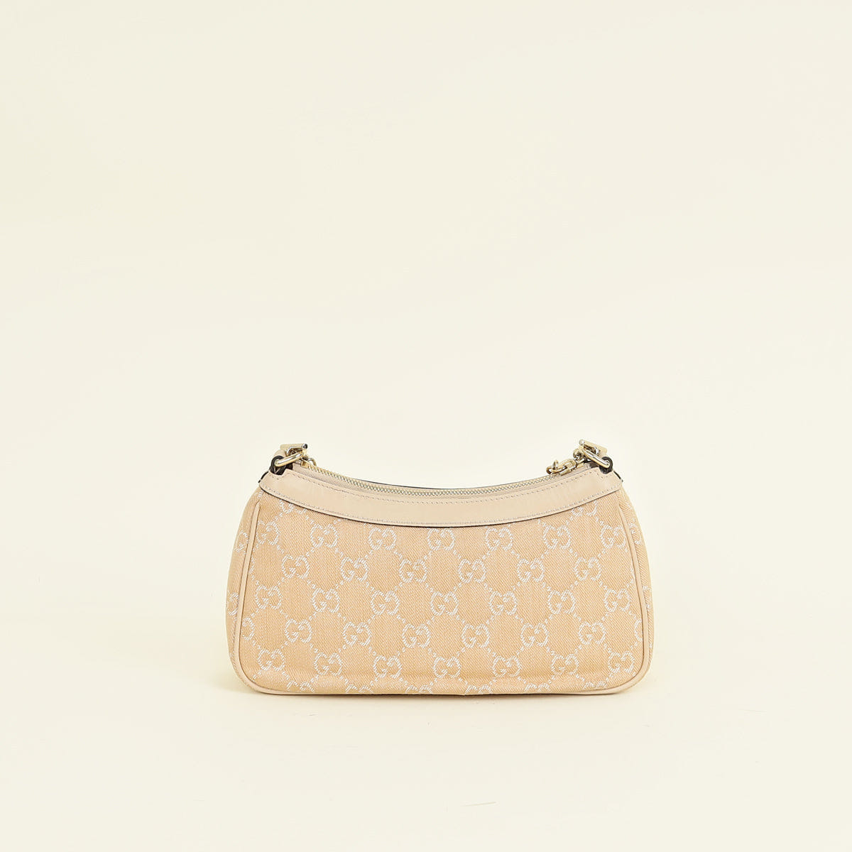 Gucci Beige GG Ophidia Denim Small Shoulder Bag