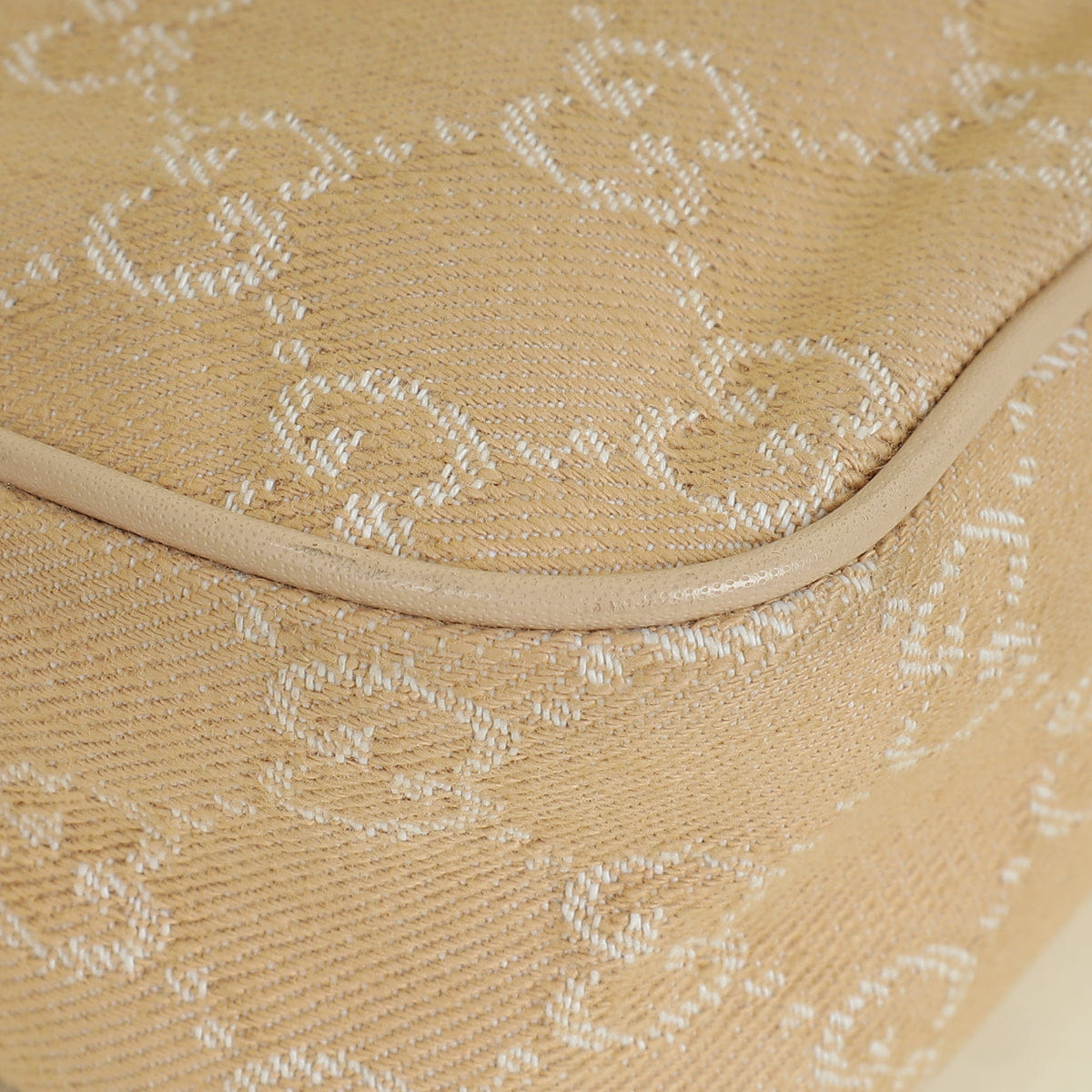 Gucci Beige GG Ophidia Denim Small Shoulder Bag