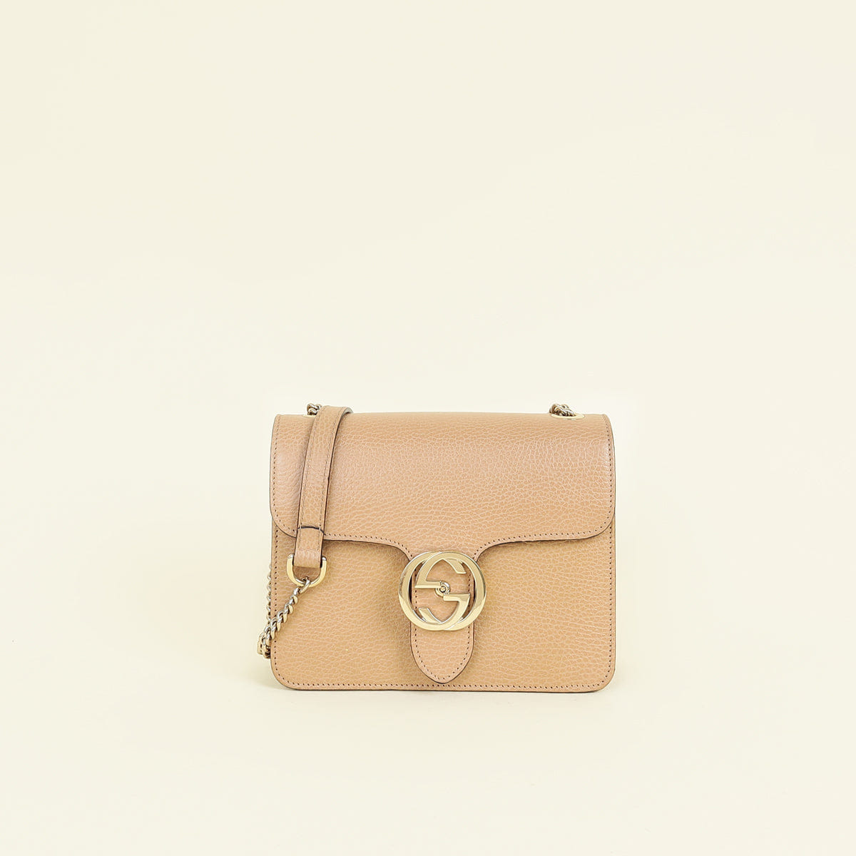 Gucci Beige Interlocking G Small Shoulder Bag