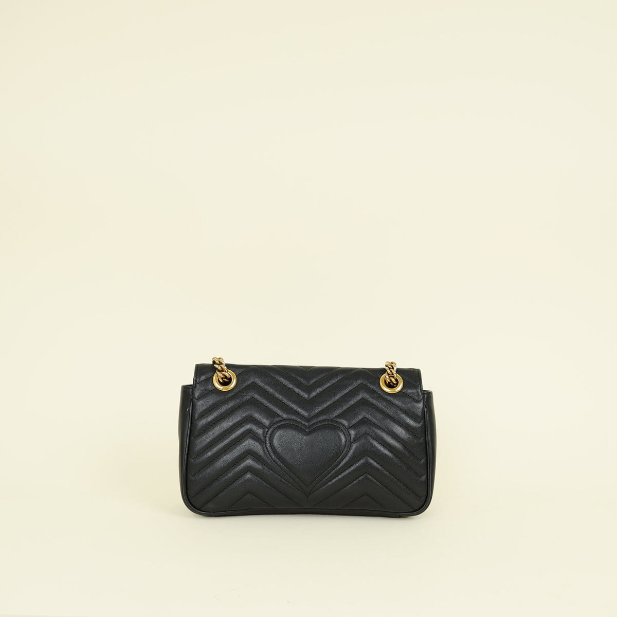 Gucci Black GG Marmont Medium Shoulder Bag
