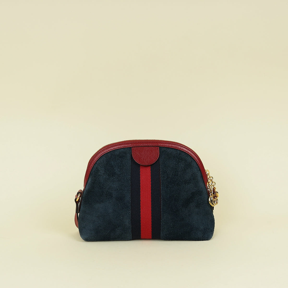 Gucci Bicolor Small Ophidia Suede Dome Shoulder Bag