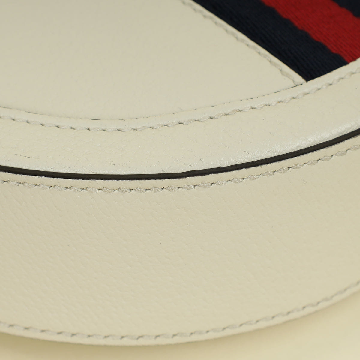 Gucci White Ophidia Mini Round Shoulder Bag