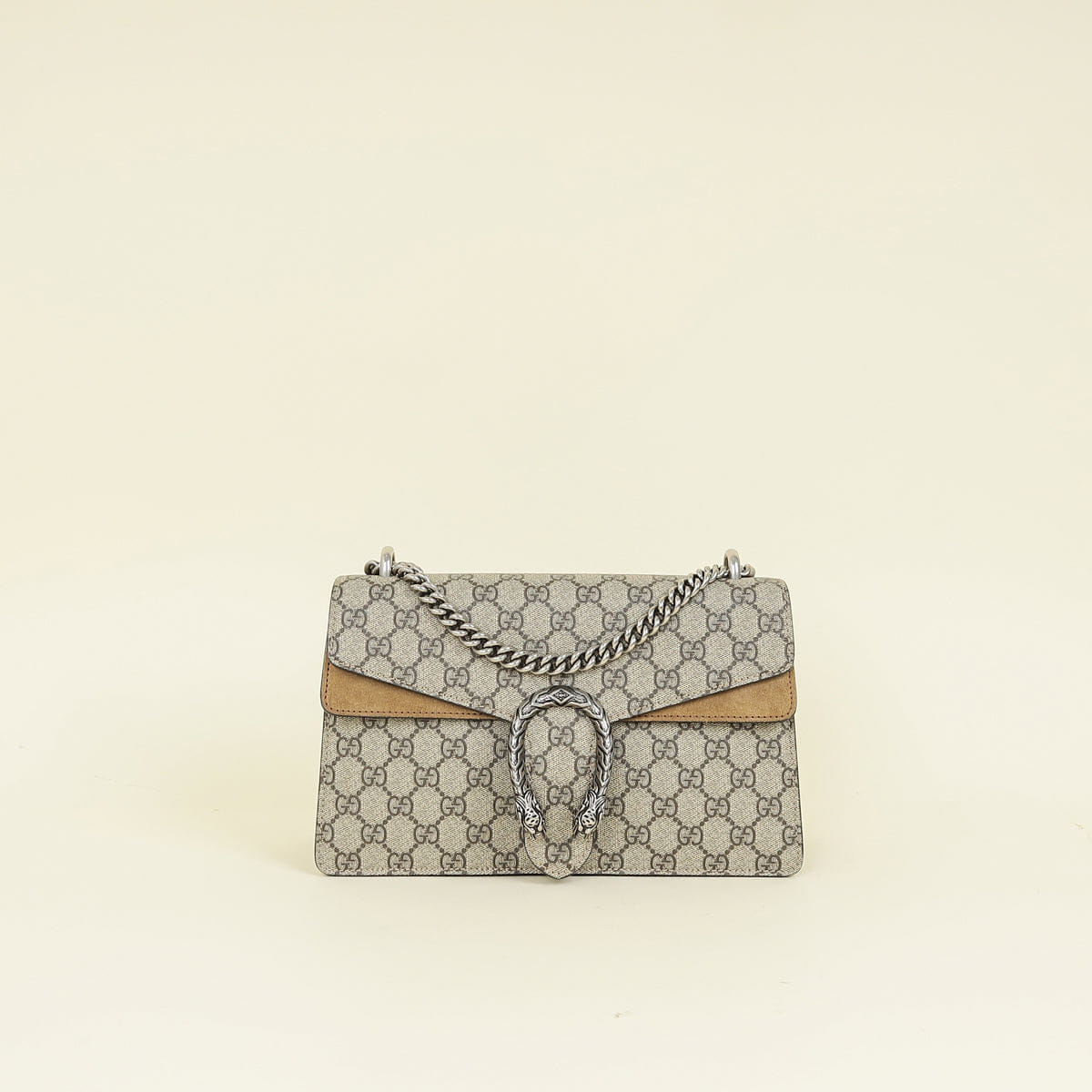Gucci Ebony GG Supreme Dionysus Medium Shoulder Bag