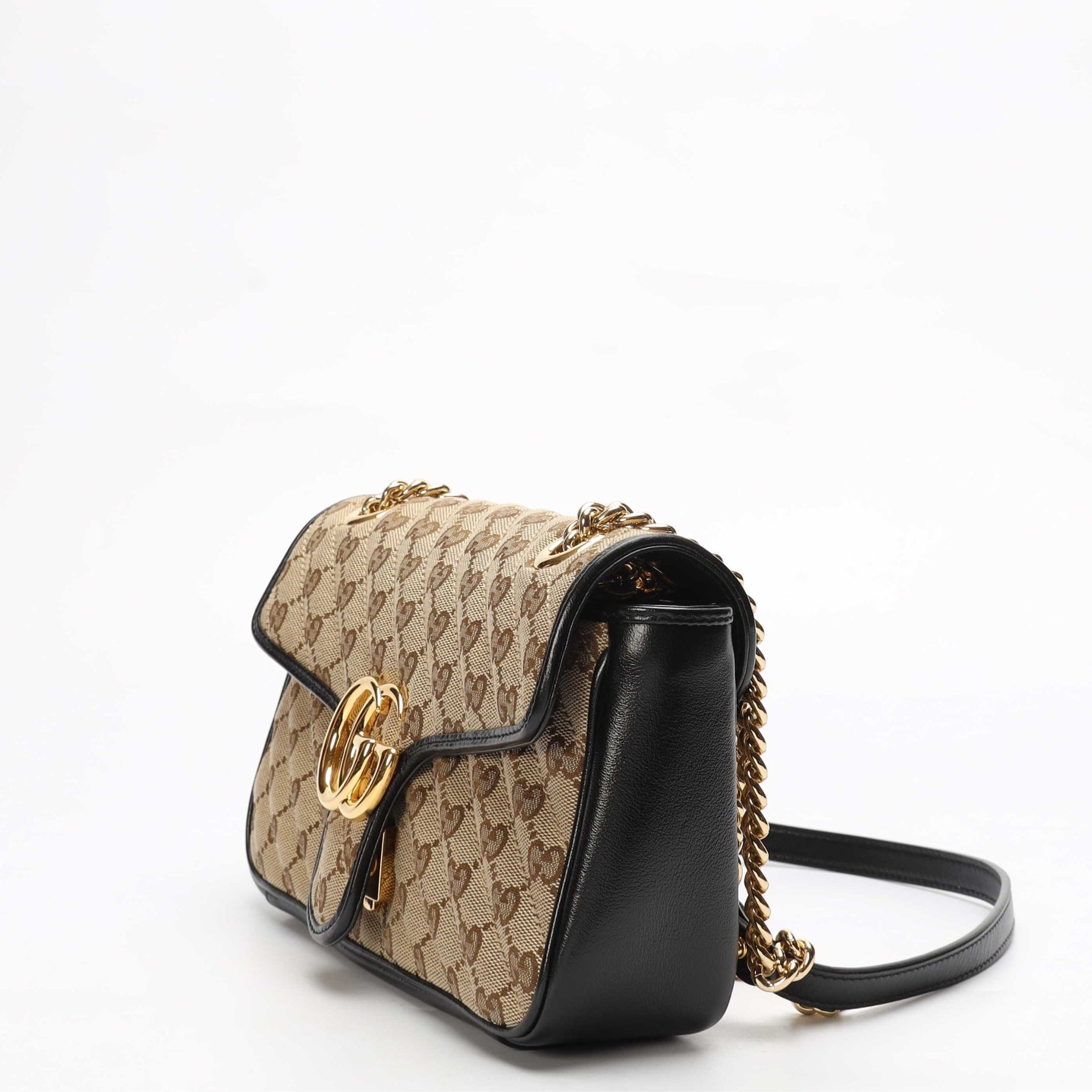 Gucci Beige GG Marmont Small Shoulder Bag