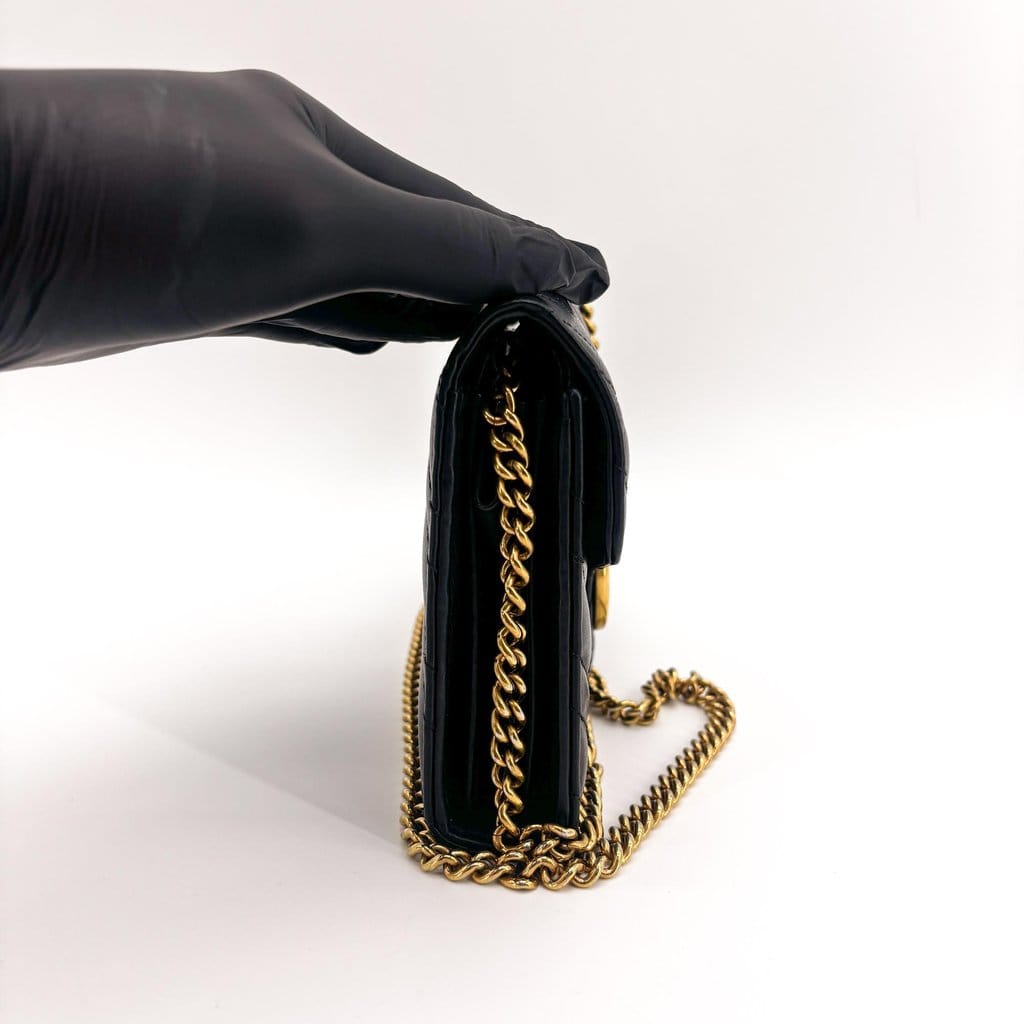 Gucci GG Marmont Matelasse Chain Shoulder Bag Black