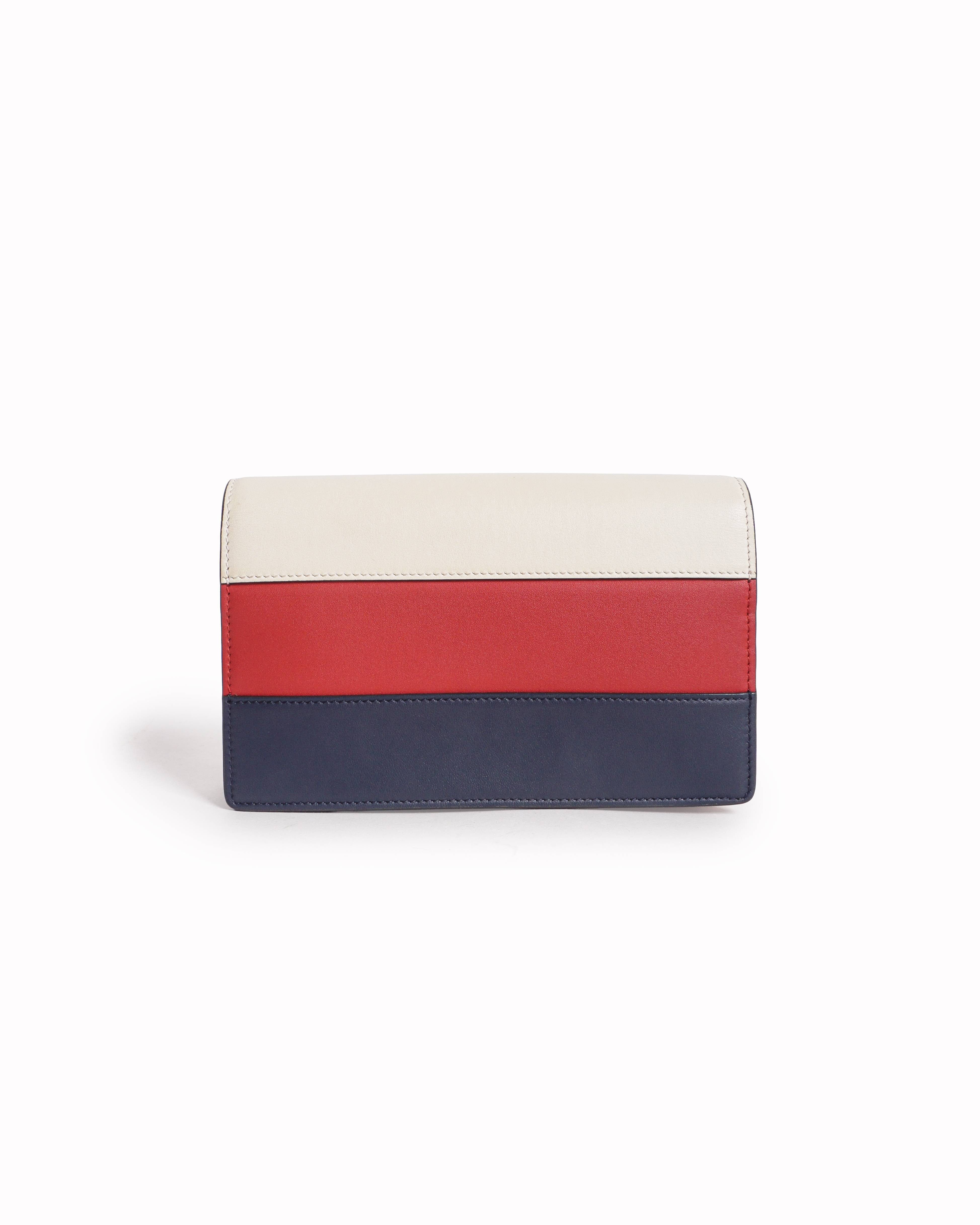 Gucci Queen Margaret Tri - Color Leather Bee Bag