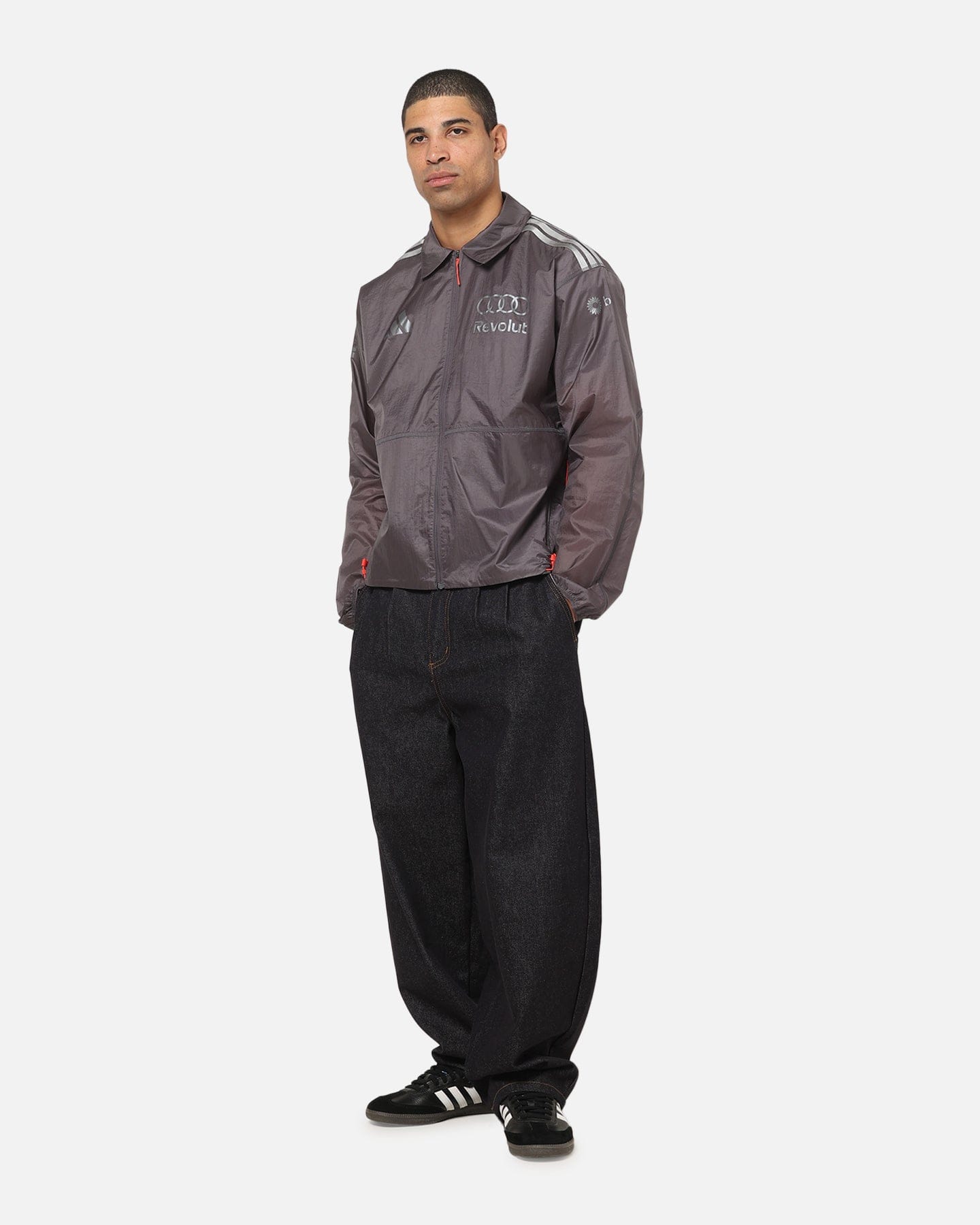 adidas Audi Revolut F1 Team Driver Paddock Jacket Grey