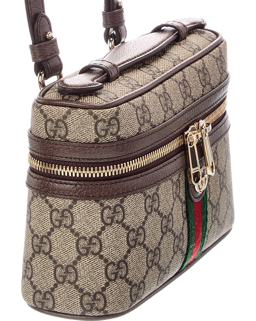 Gucci Ophidia Gg Small Canvas & Leather Toiletry Bag