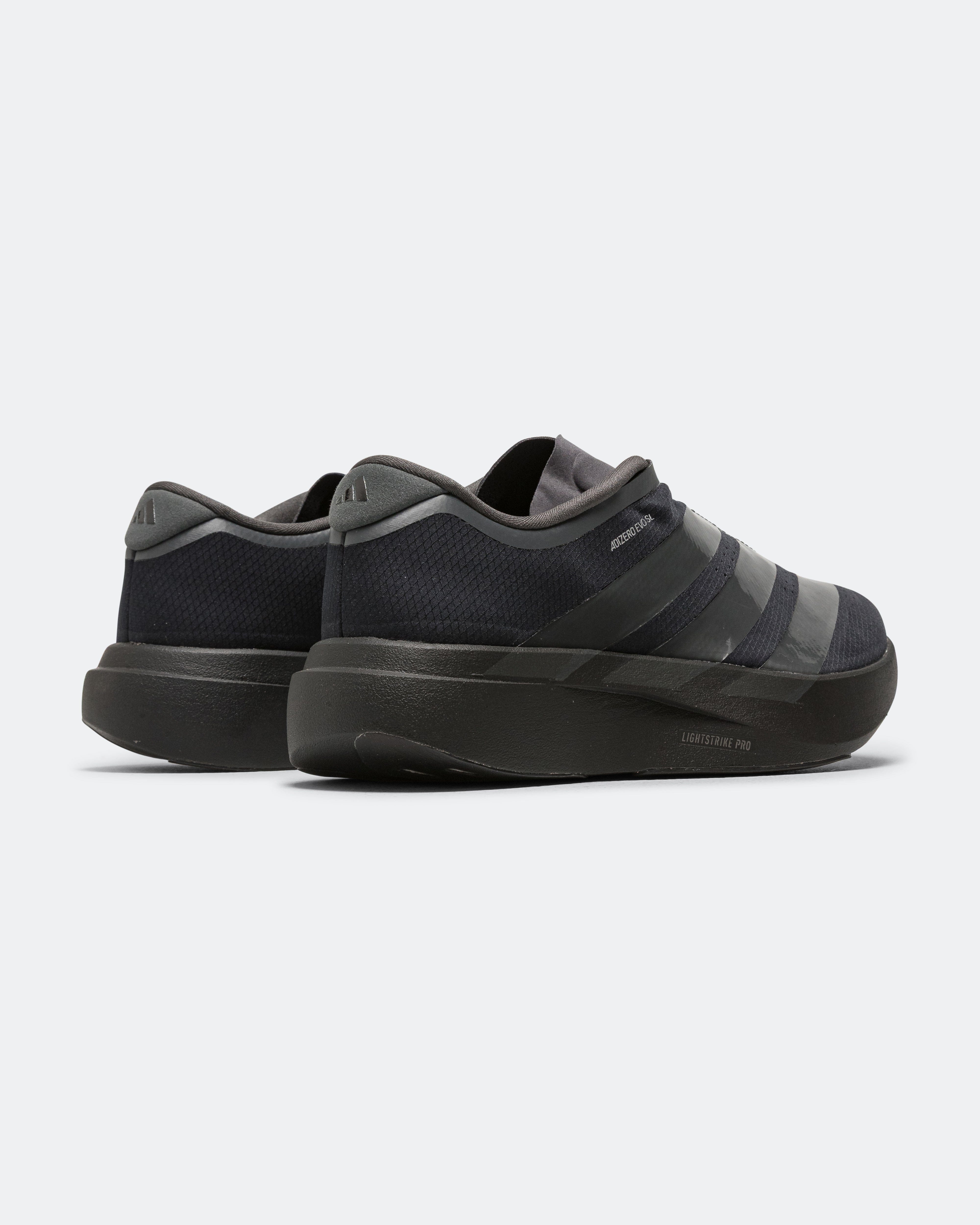 adidas Adizero Evo SL Zip - Core Black/Grey - Silver Metallic