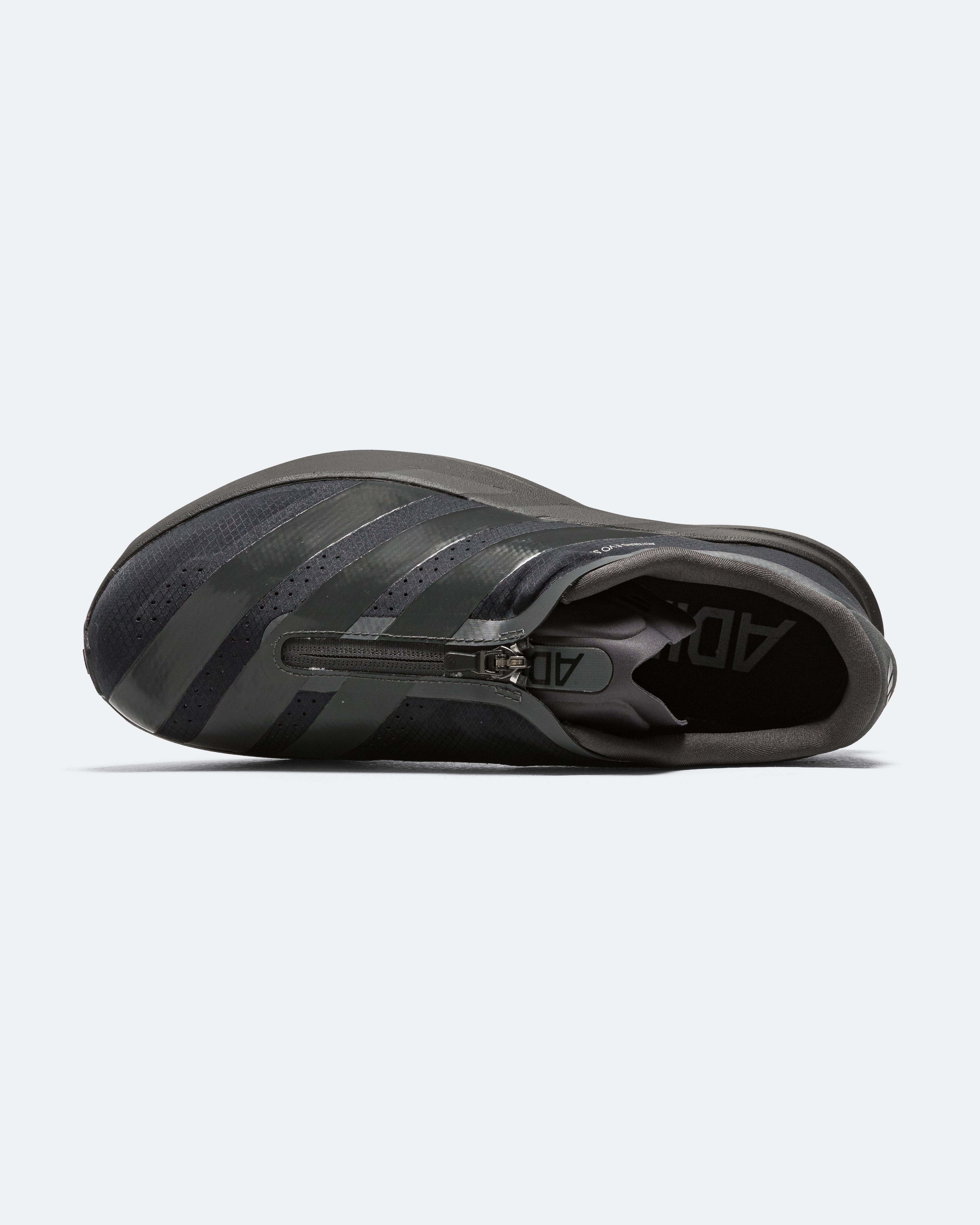 adidas Adizero Evo SL Zip - Core Black/Grey - Silver Metallic