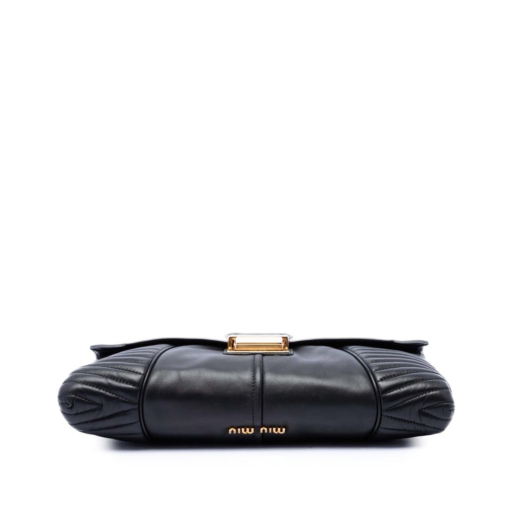 Miu Miu Matelasse Nappa Biker Crossbody