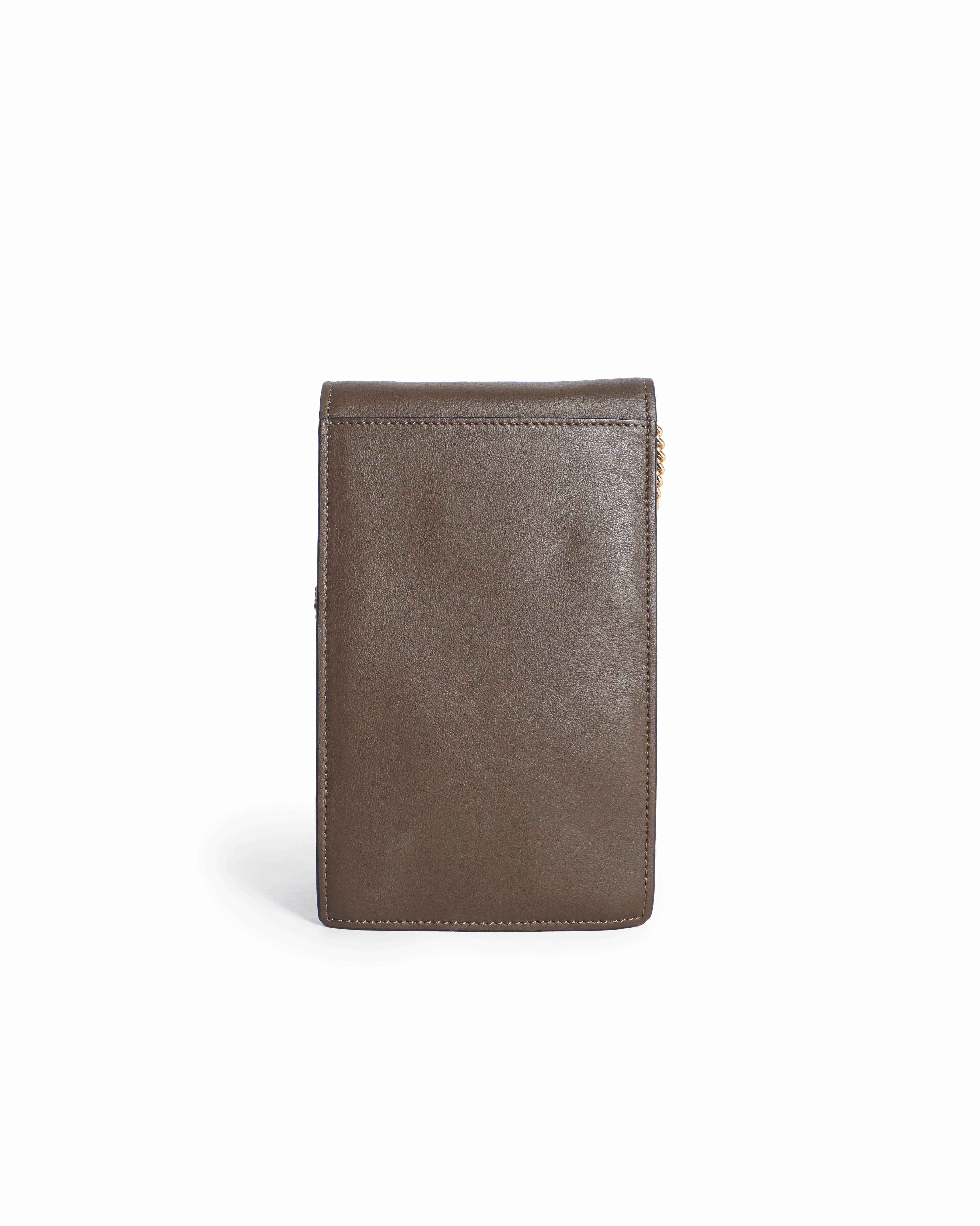 Fendi Leather Kan U Crossbody Bag
