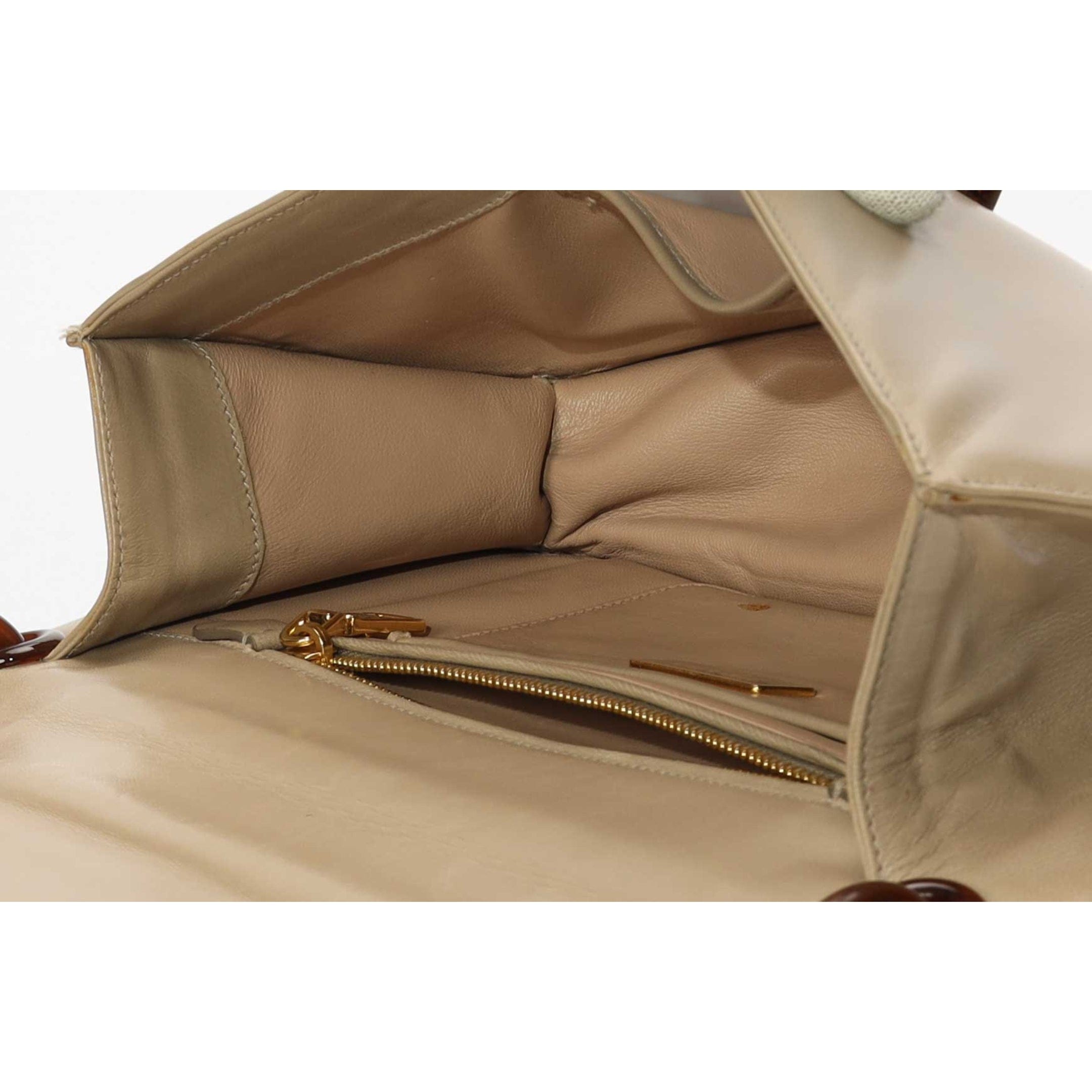 Prada Beige Madras Swing Shoulder Bag