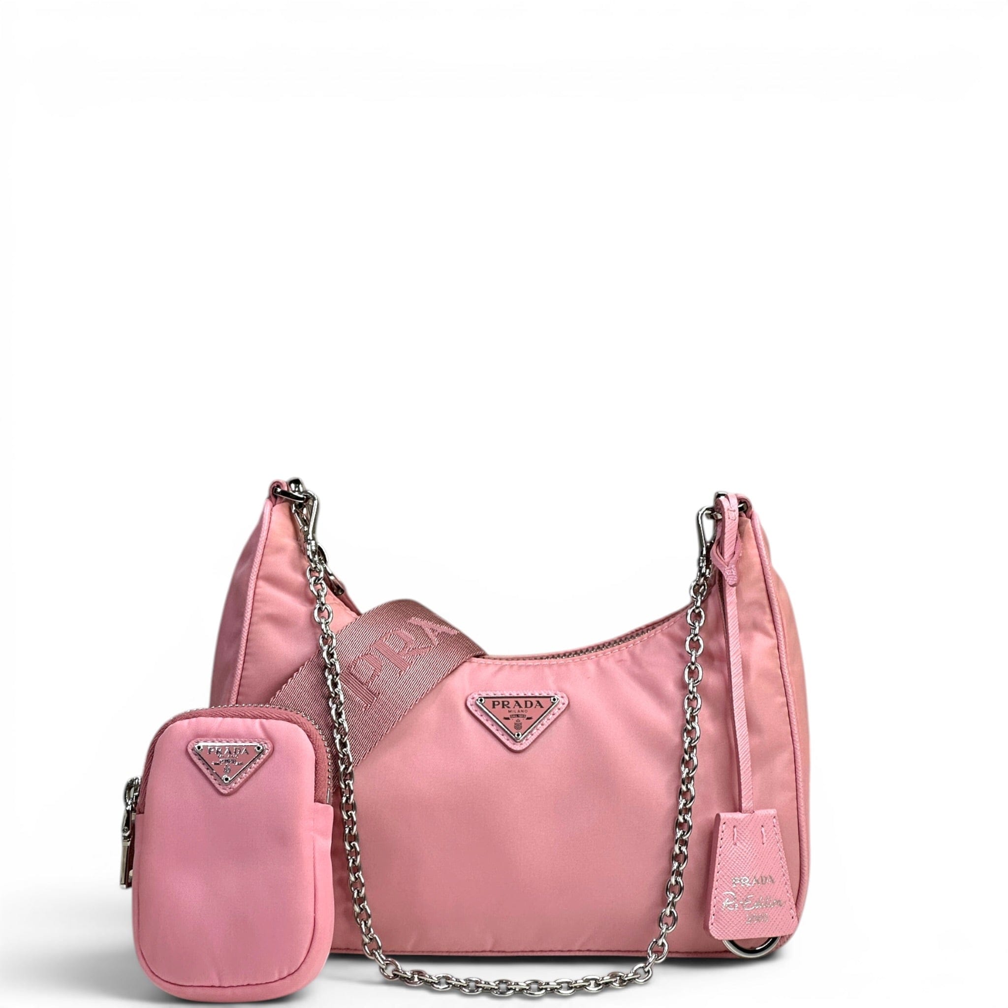 Prada Re - Edition 2005 Shoulder Bag Pink Nylon