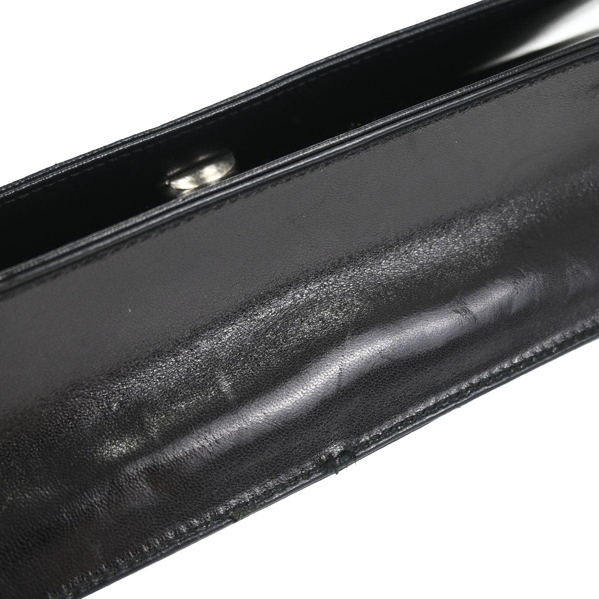 Prada Black Leather Acrylic Shoulder Bag