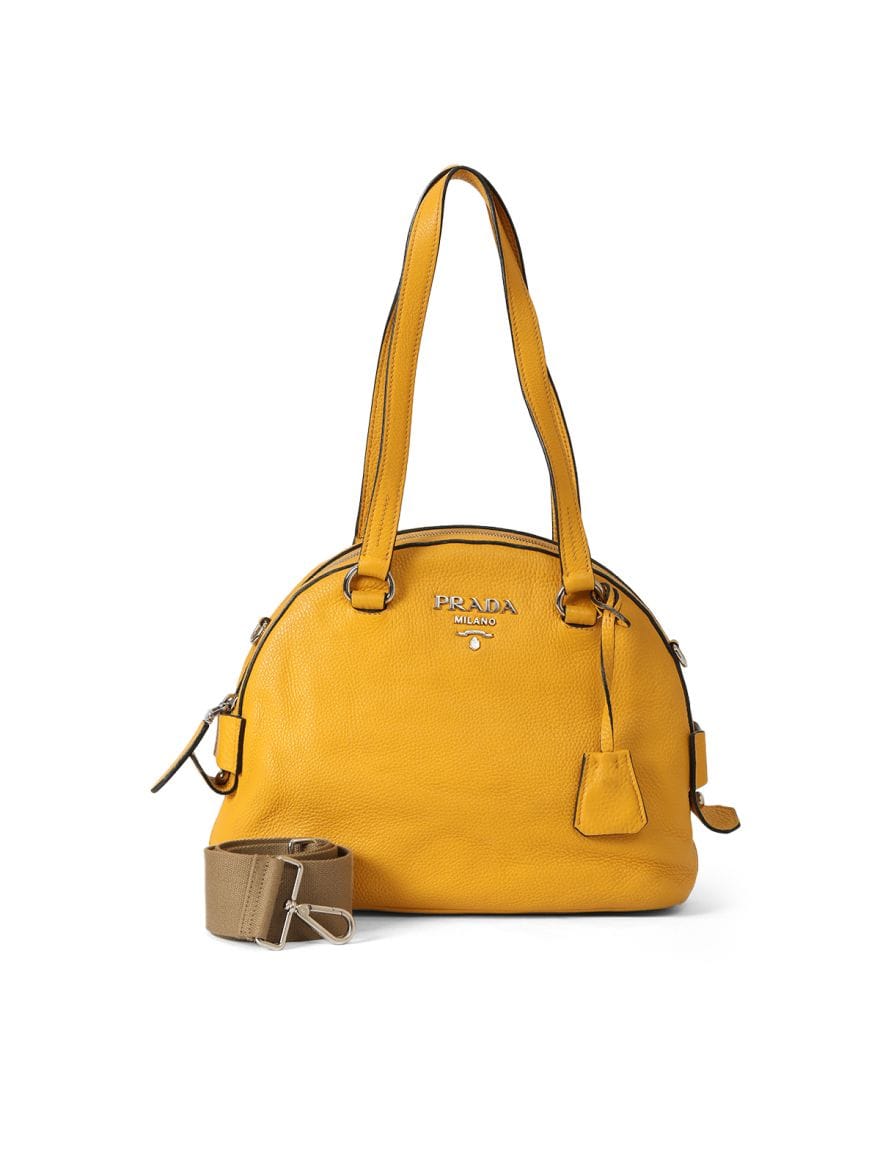 Prada Vitello Daino Mimosa Bauletto Bg