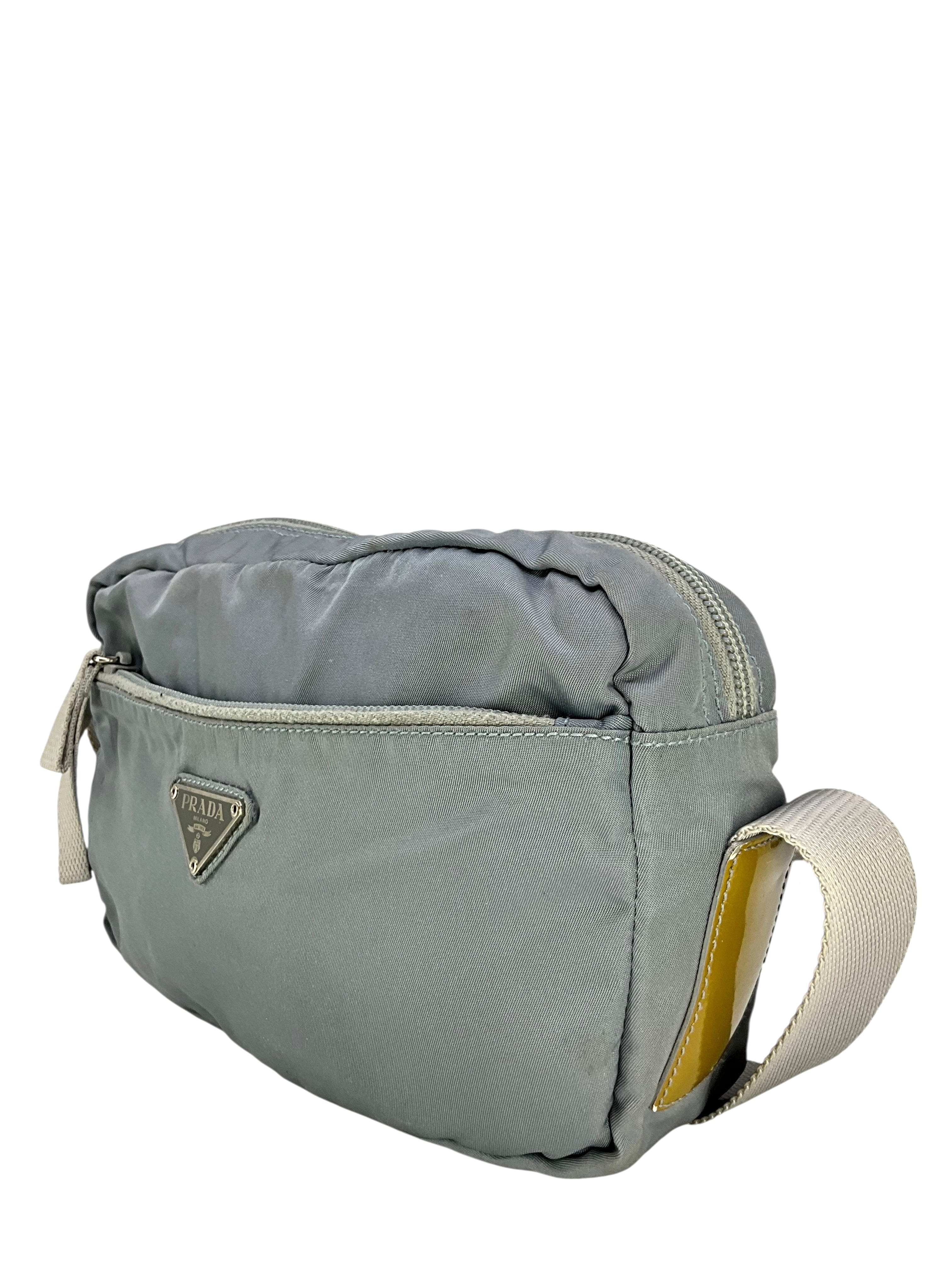 PRADA Tessuto Nylon Front Zip Camera Bag
