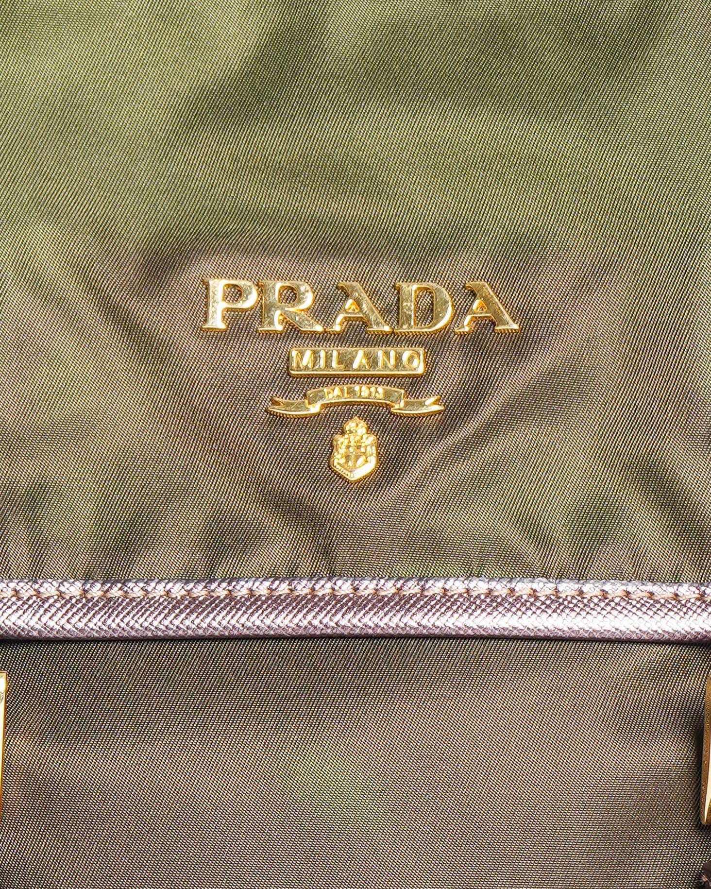 Prada Tessuto Nylon Messenger Flap Bag