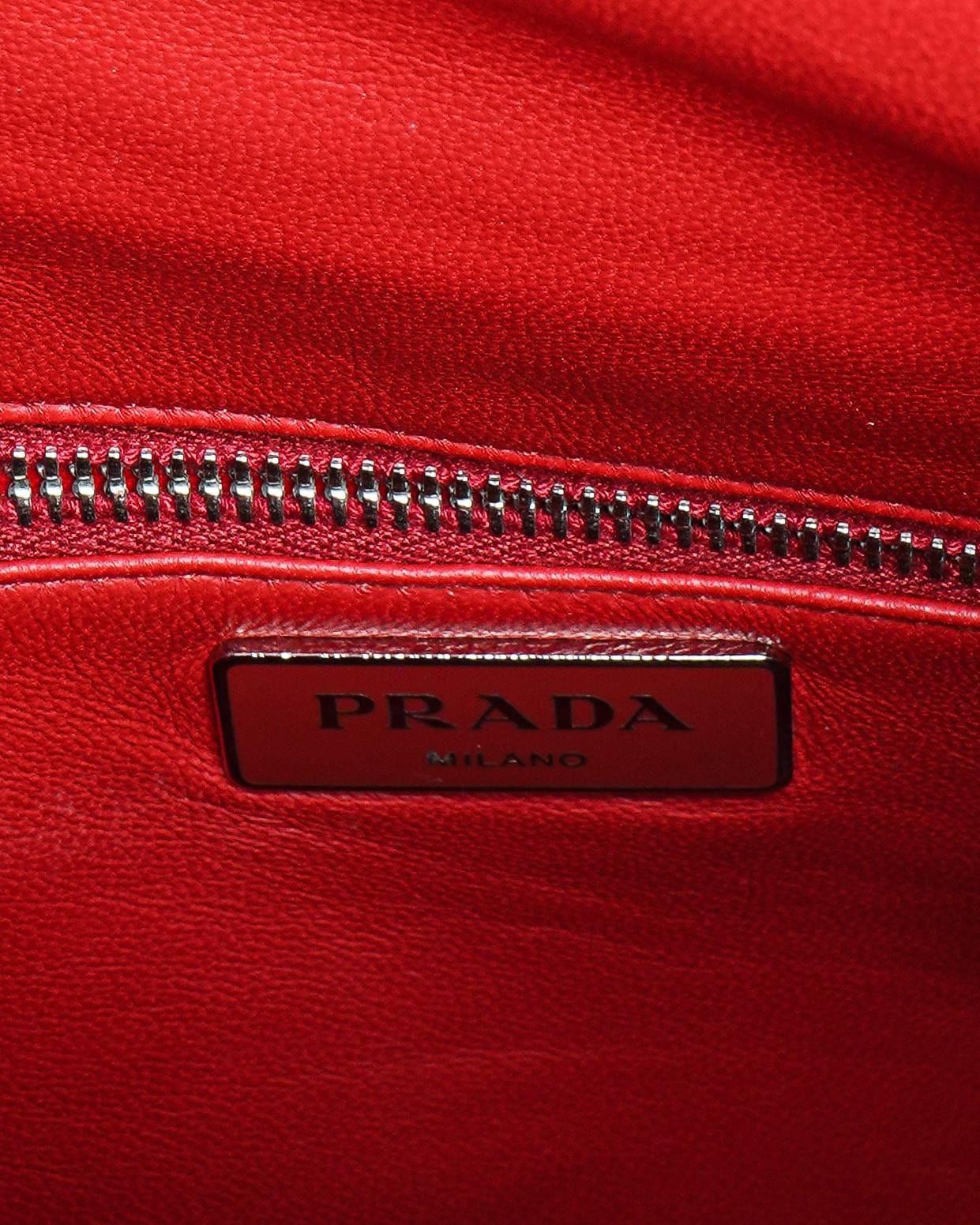Prada Re - edition Leather Shoulder Bag In Red