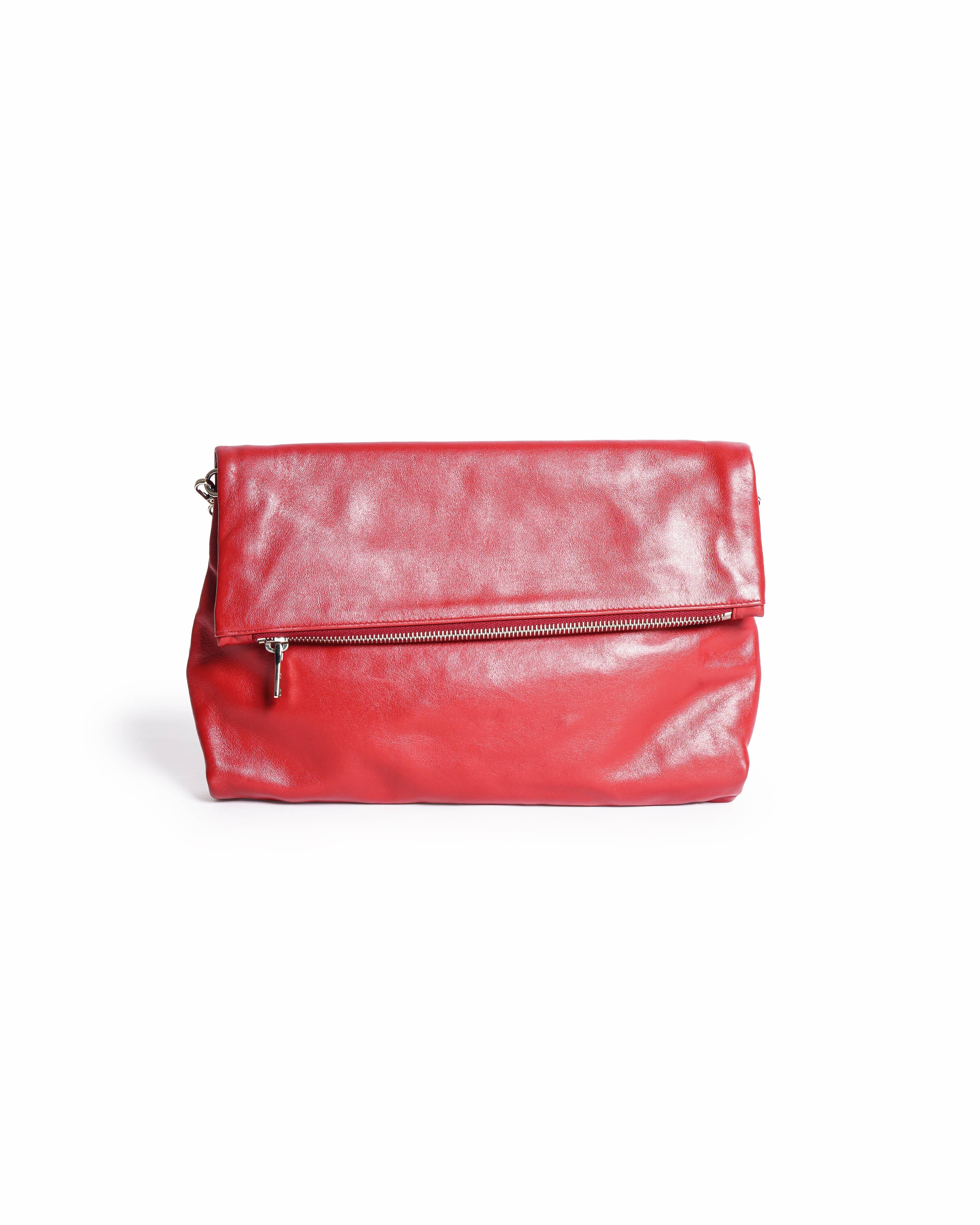 Prada Re - edition Leather Shoulder Bag In Red