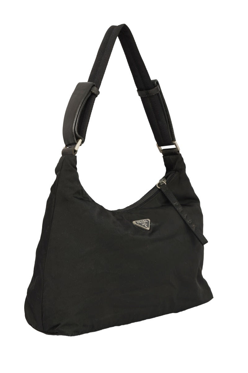 Prada Black Tessuto Nylon Shoulder Bag