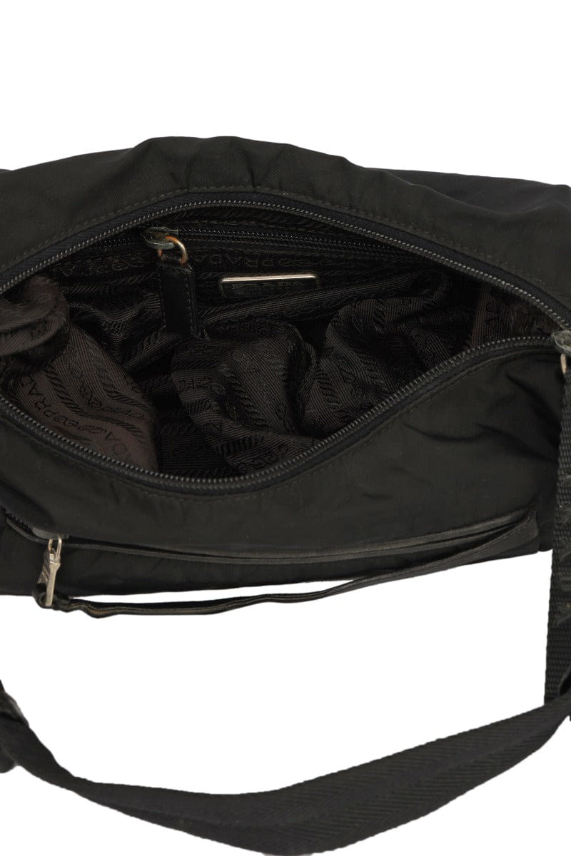 Prada Black Tessuto Nylon Shoulder Bag