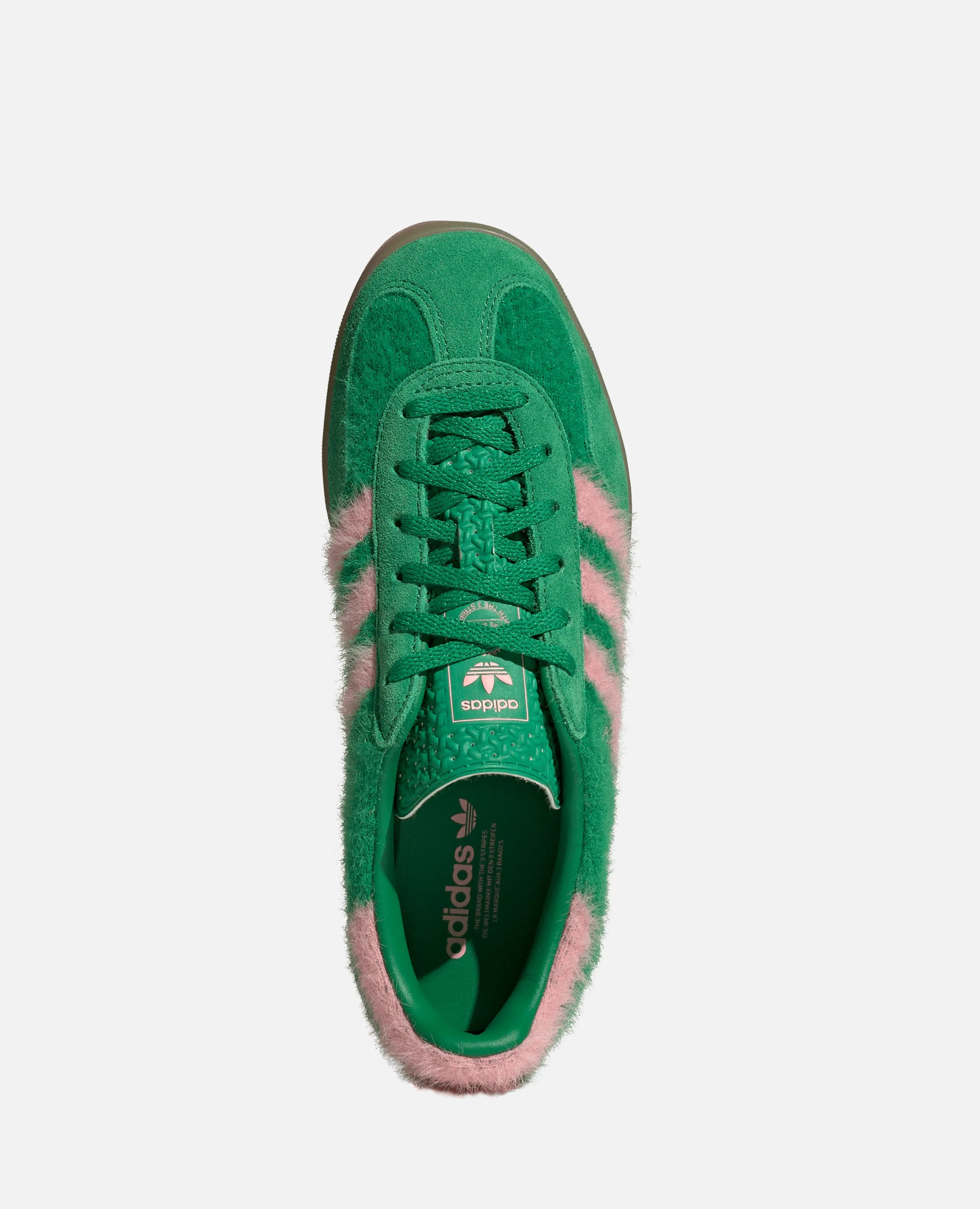 adidas WMNS Gazzelle Indoor (Green/Green/Glow Pink)