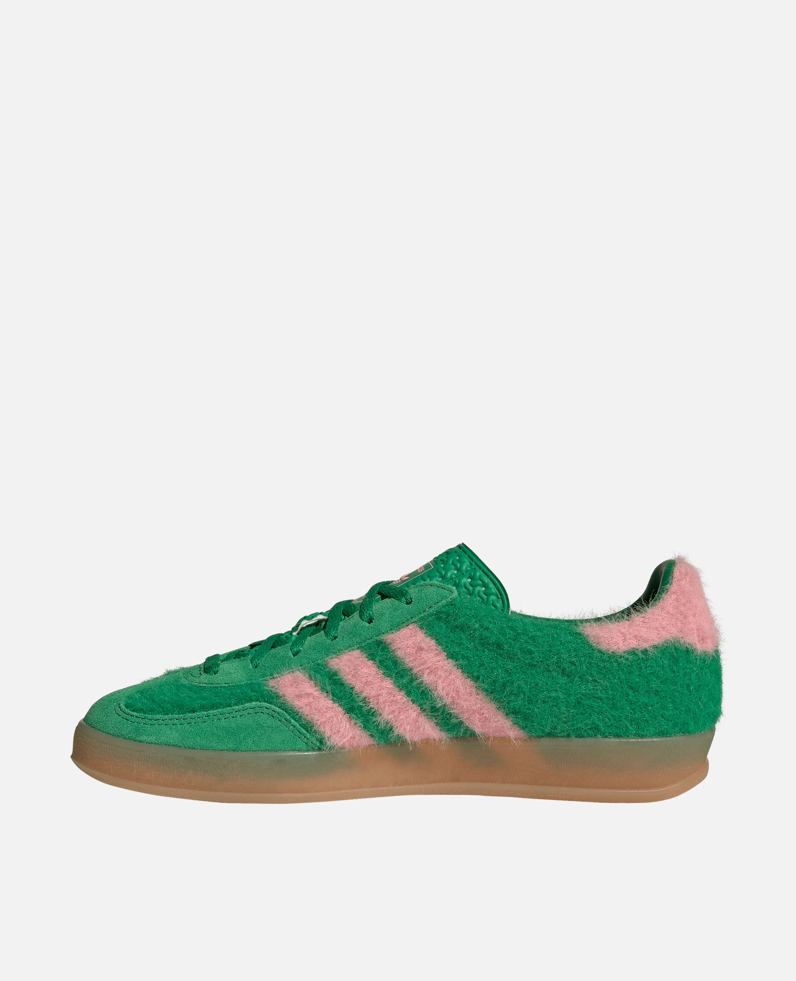 adidas WMNS Gazzelle Indoor (Green/Green/Glow Pink)