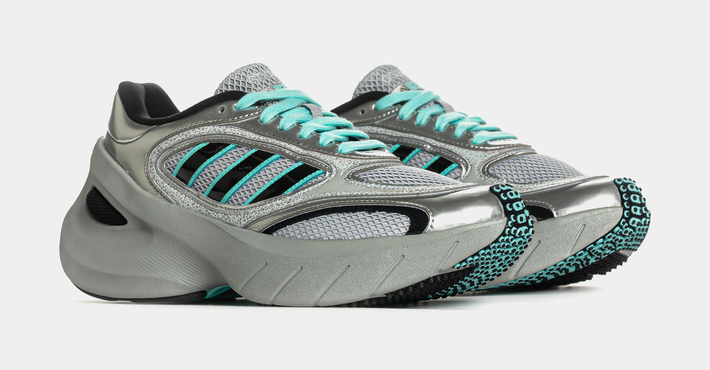 adidas Adizero Goukana Mens Lifestyle Shoes (Silver/Light Blue)