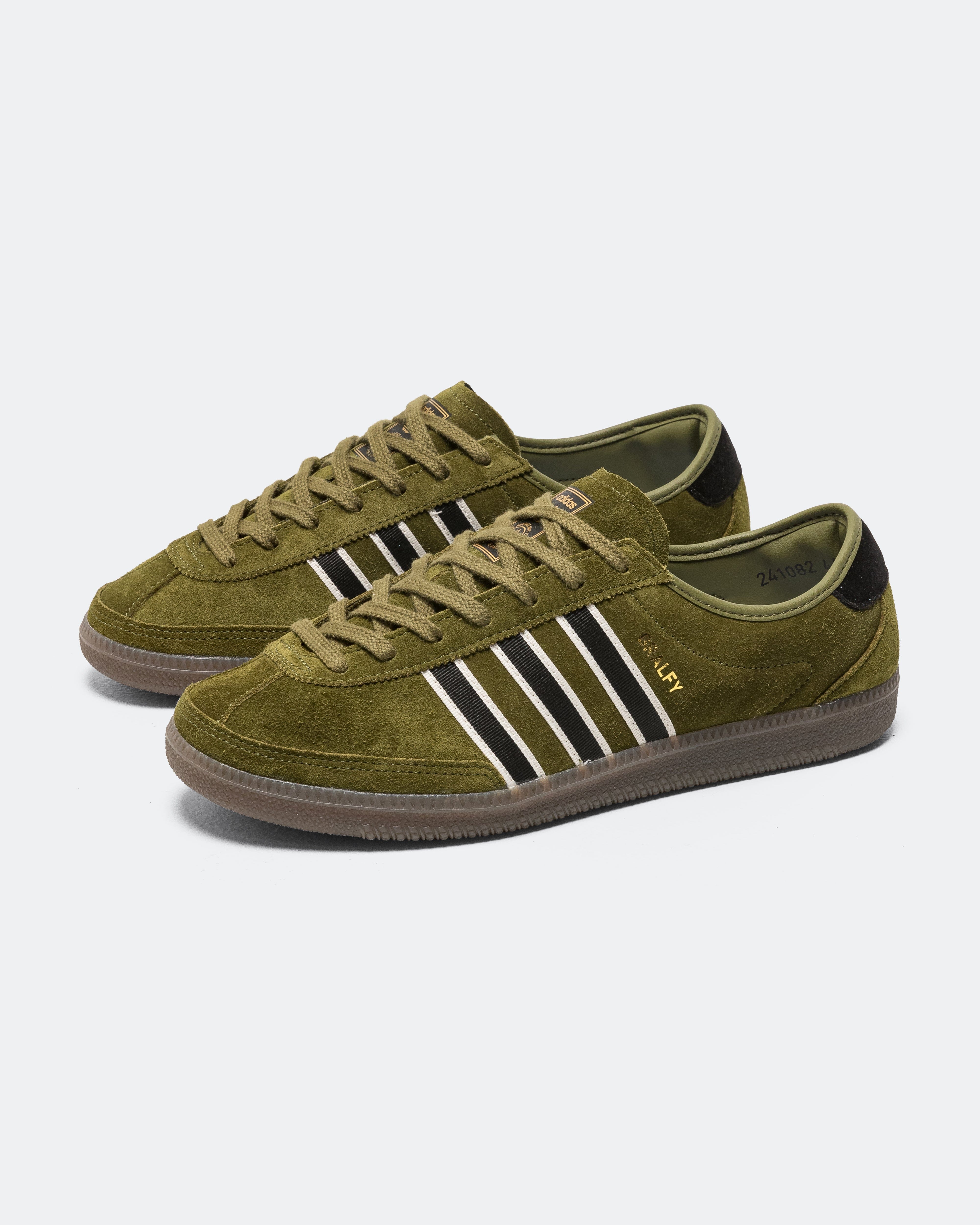 adidas Gralfy SPZL - Olive/Core Black - Gum