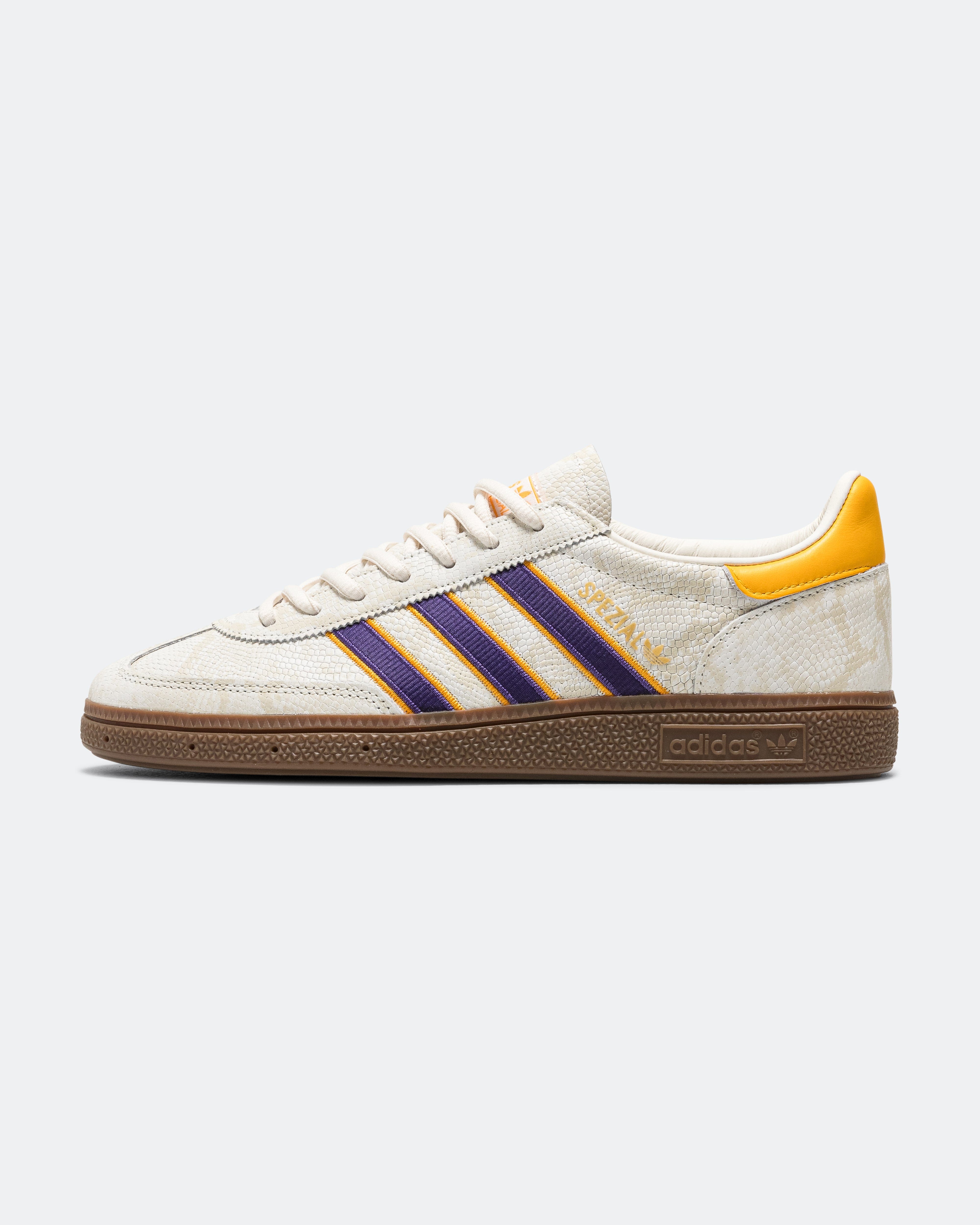 adidas Handball Spezial - Core White/Collegiate Purple - Crew Yellow