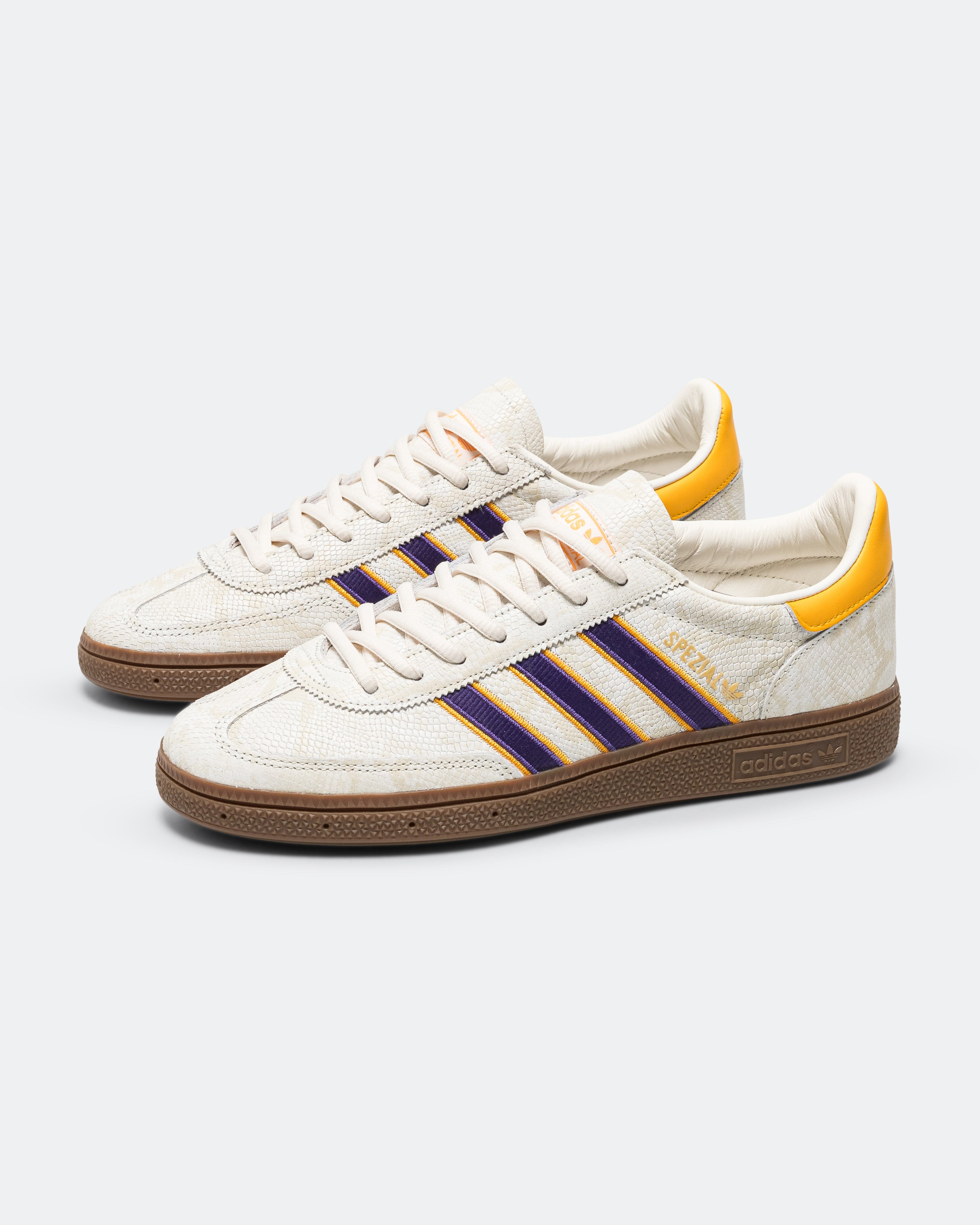 adidas Handball Spezial - Core White/Collegiate Purple - Crew Yellow