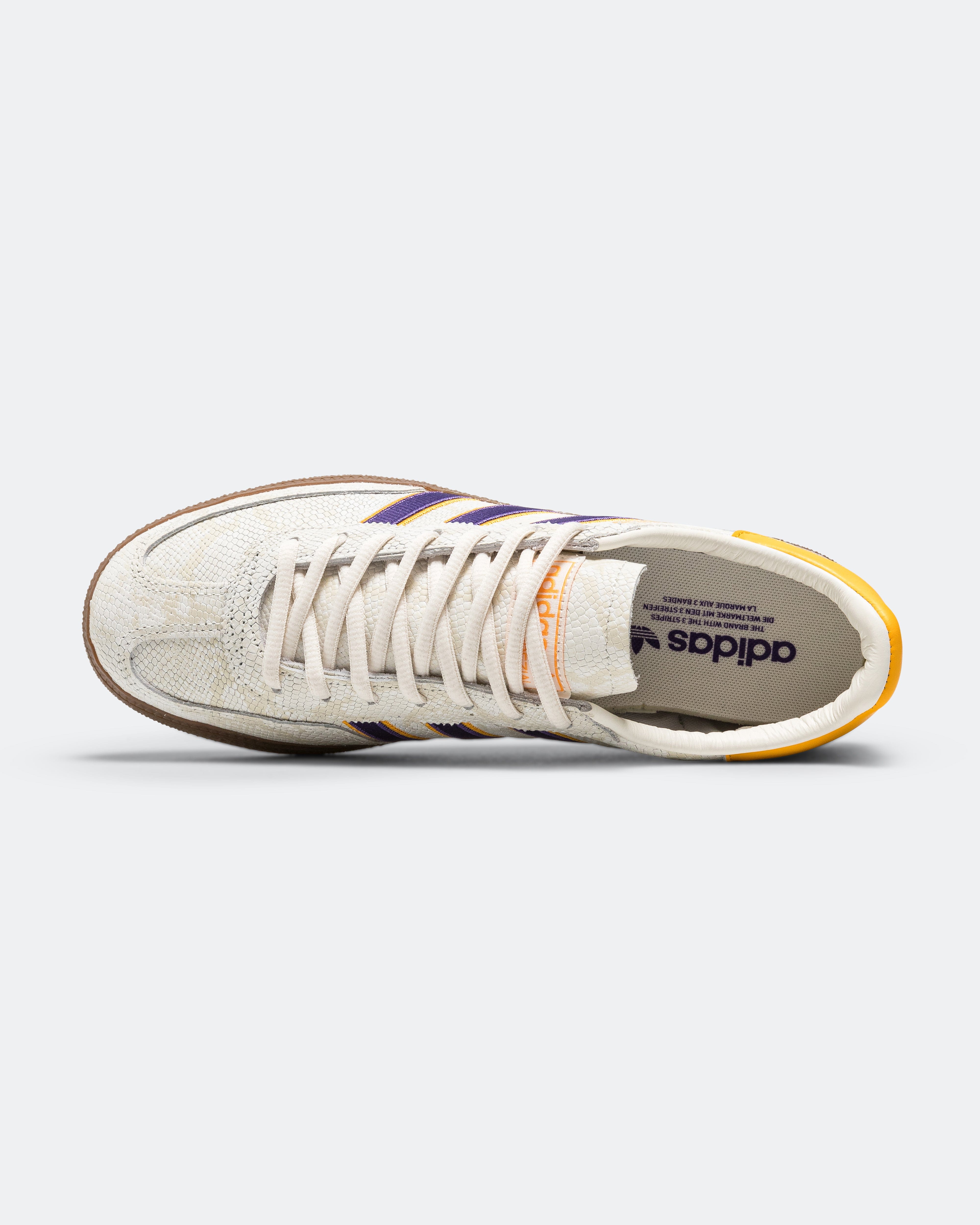 adidas Handball Spezial - Core White/Collegiate Purple - Crew Yellow