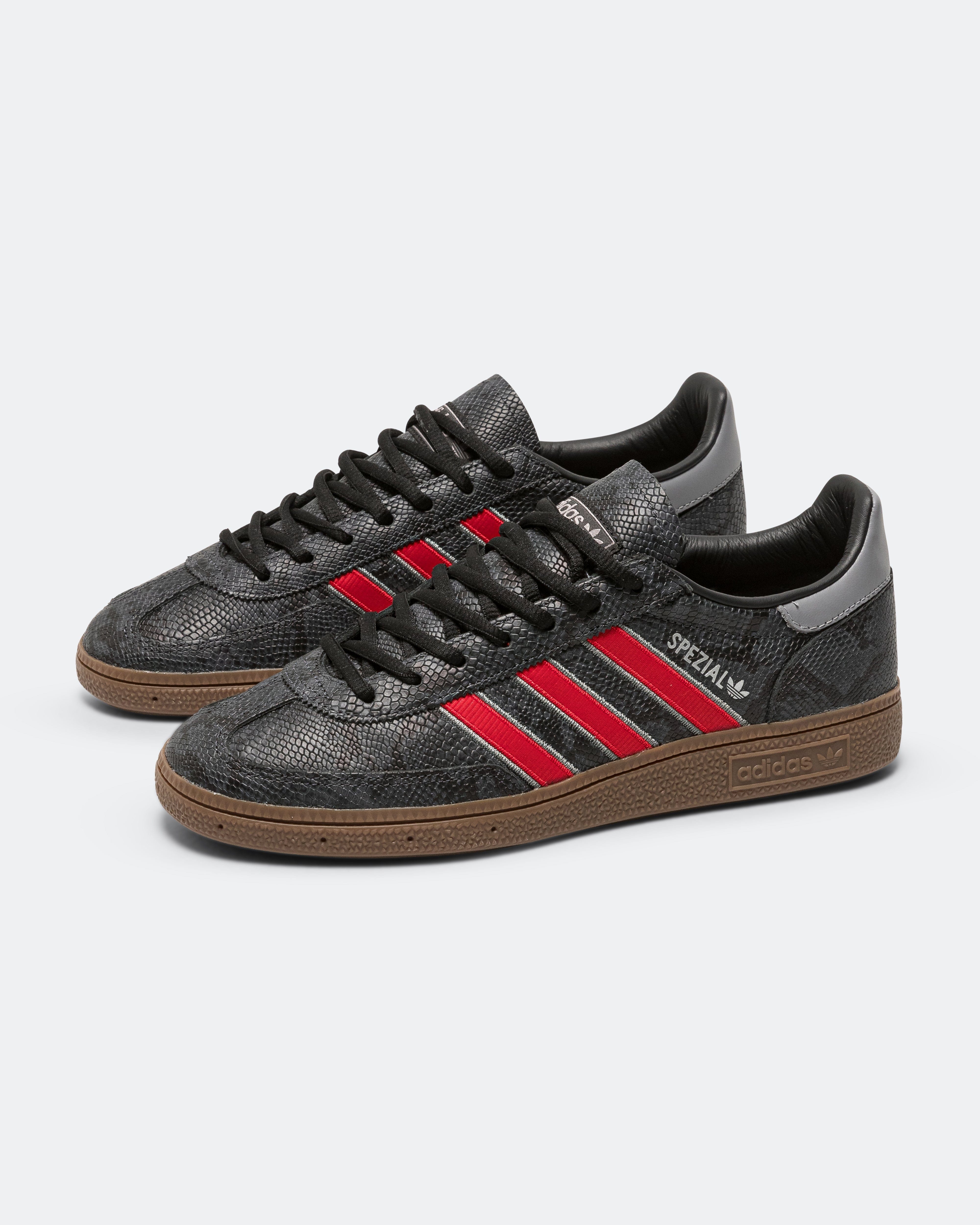 adidas Handball Spezial - Core Black/Better Scarlet - Grey Three