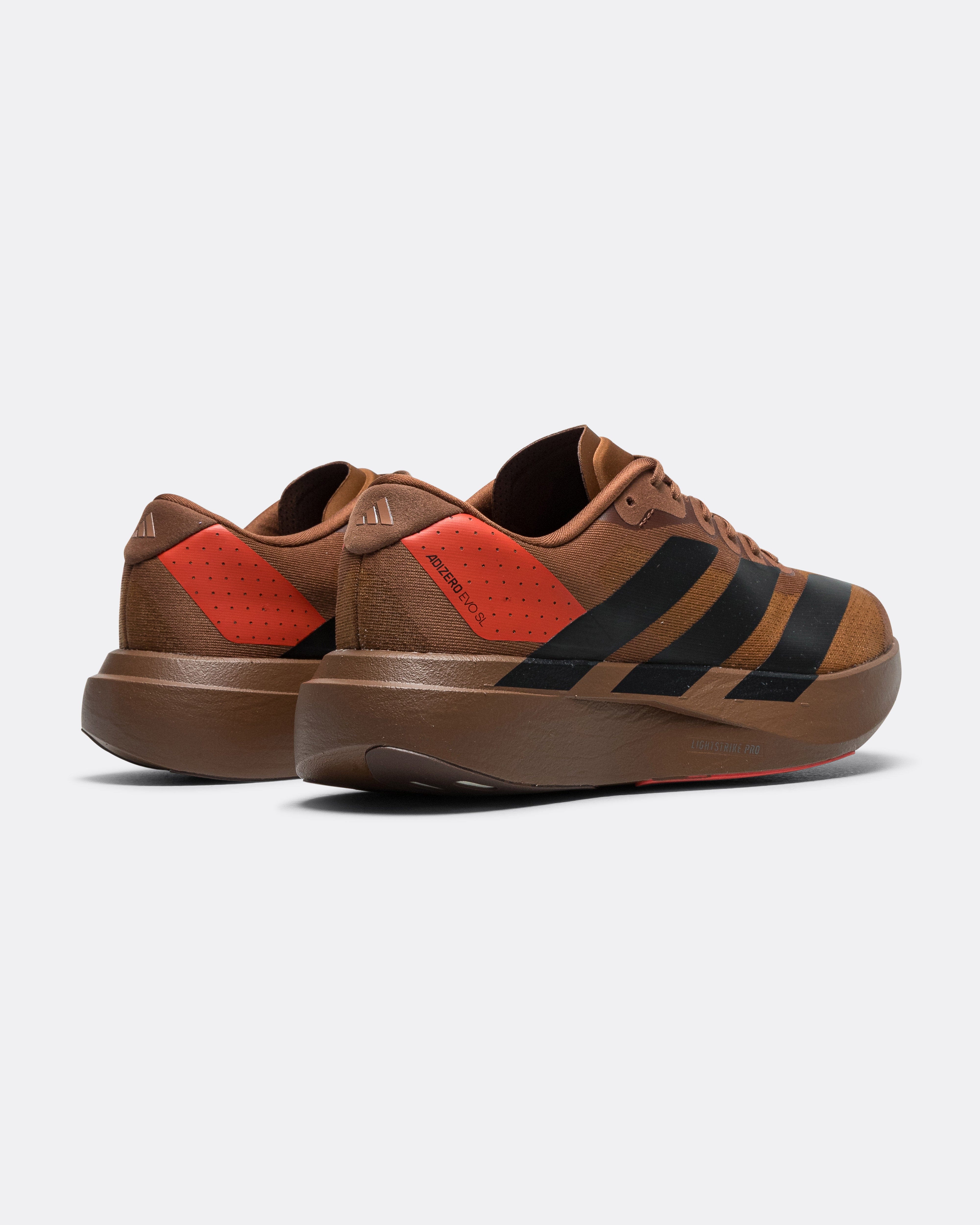 adidas Adizero Evo SL x Humanrace - Preloved Brown/Core Black - Craft Chili