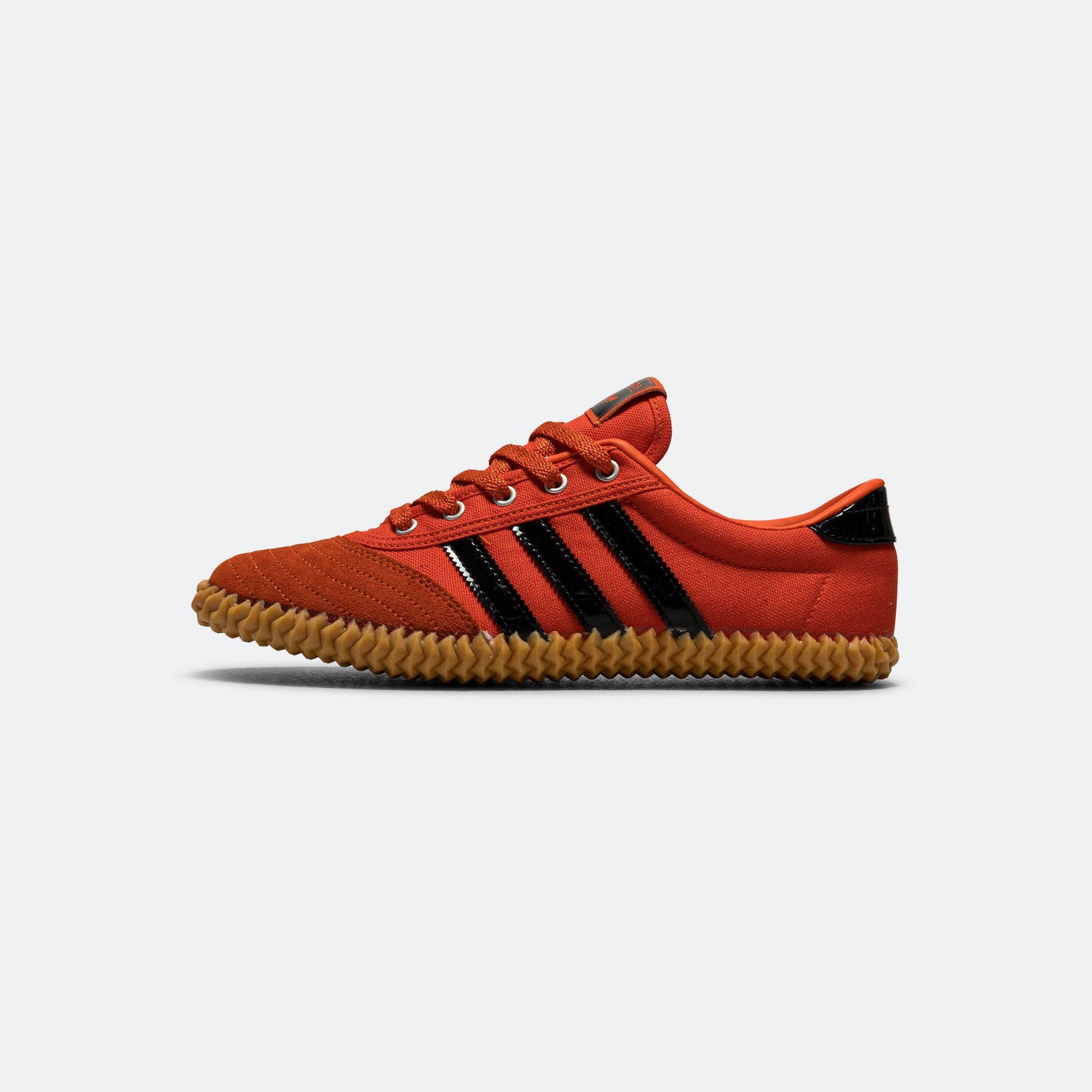 adidas Womens Volley Plimsole - Collegiate Orange/Core Black - Gum 1