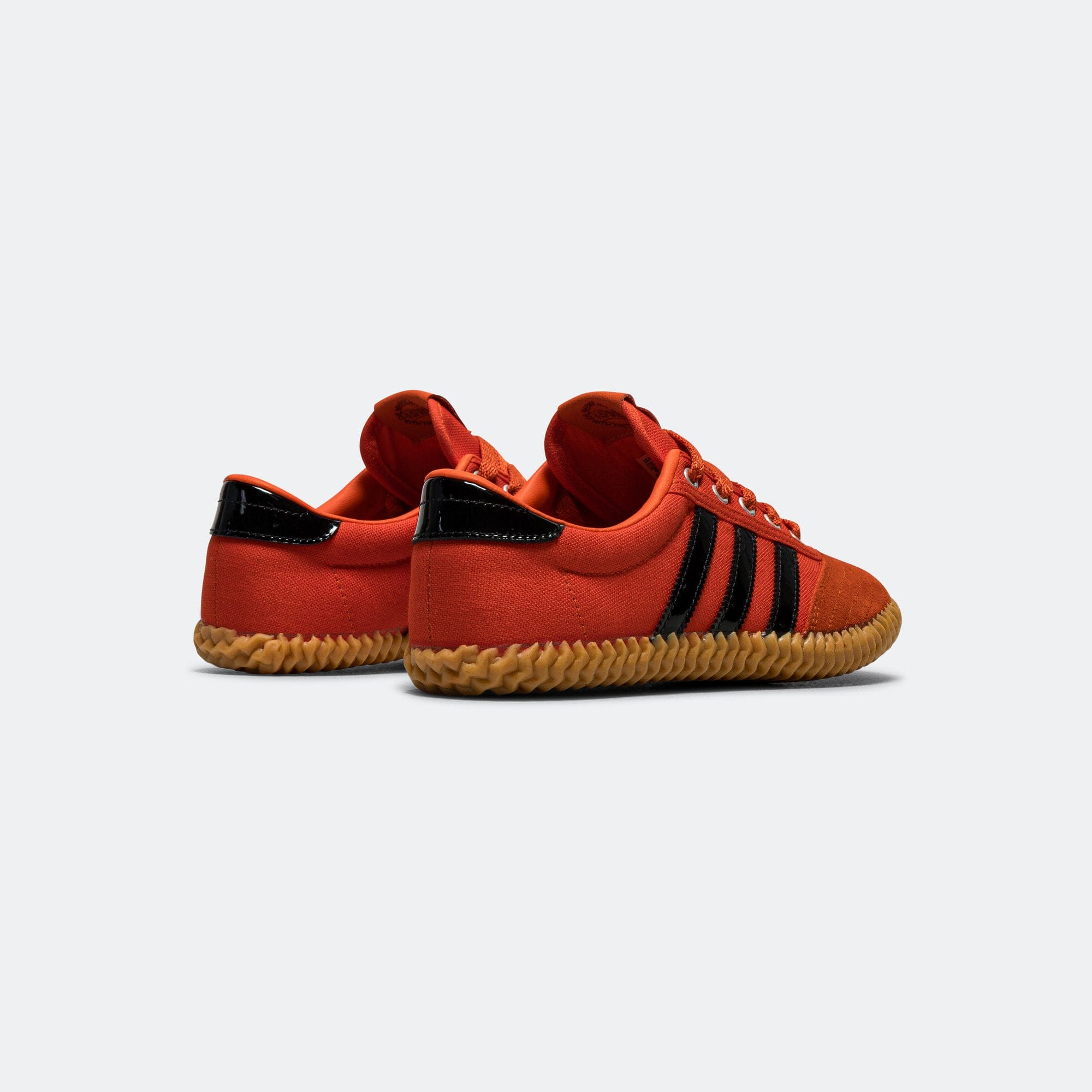 adidas Womens Volley Plimsole - Collegiate Orange/Core Black - Gum 1