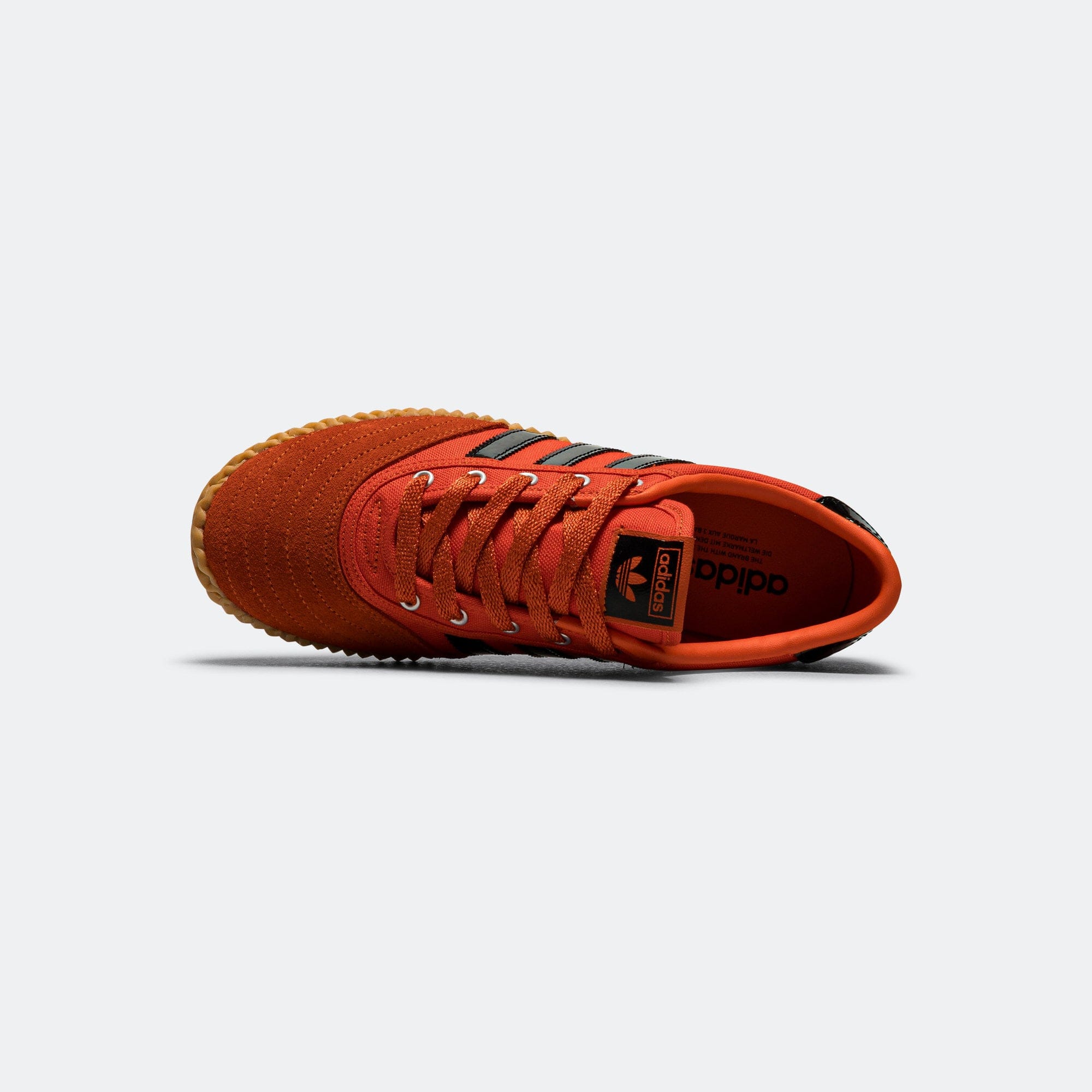adidas Womens Volley Plimsole - Collegiate Orange/Core Black - Gum 1
