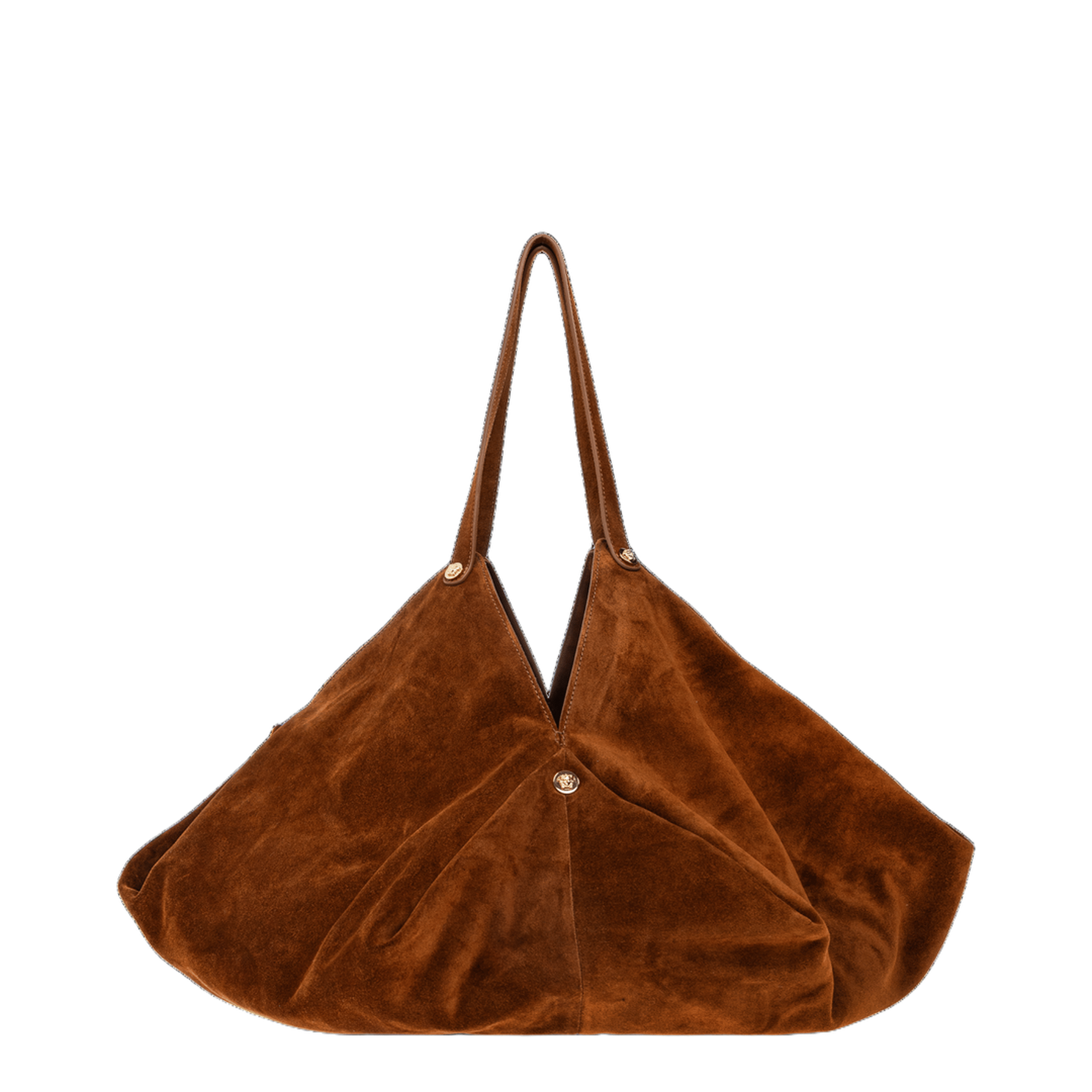 Versace Protea Large Faux - Suede Tote - Brown