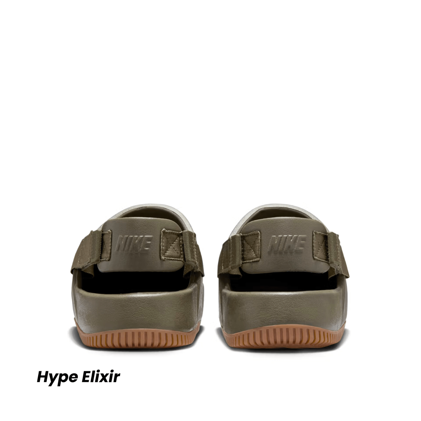 Nike Calm Mule Medium Olive Gum Medium Brown