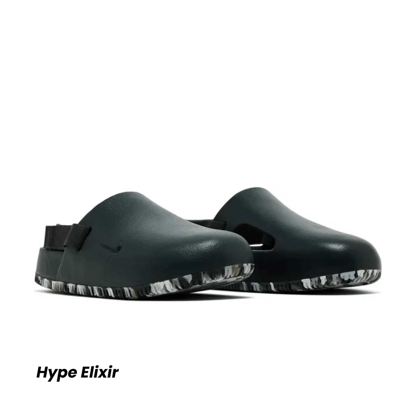 Nike Calm Mule Dark Smoke Grey Cement Grey
