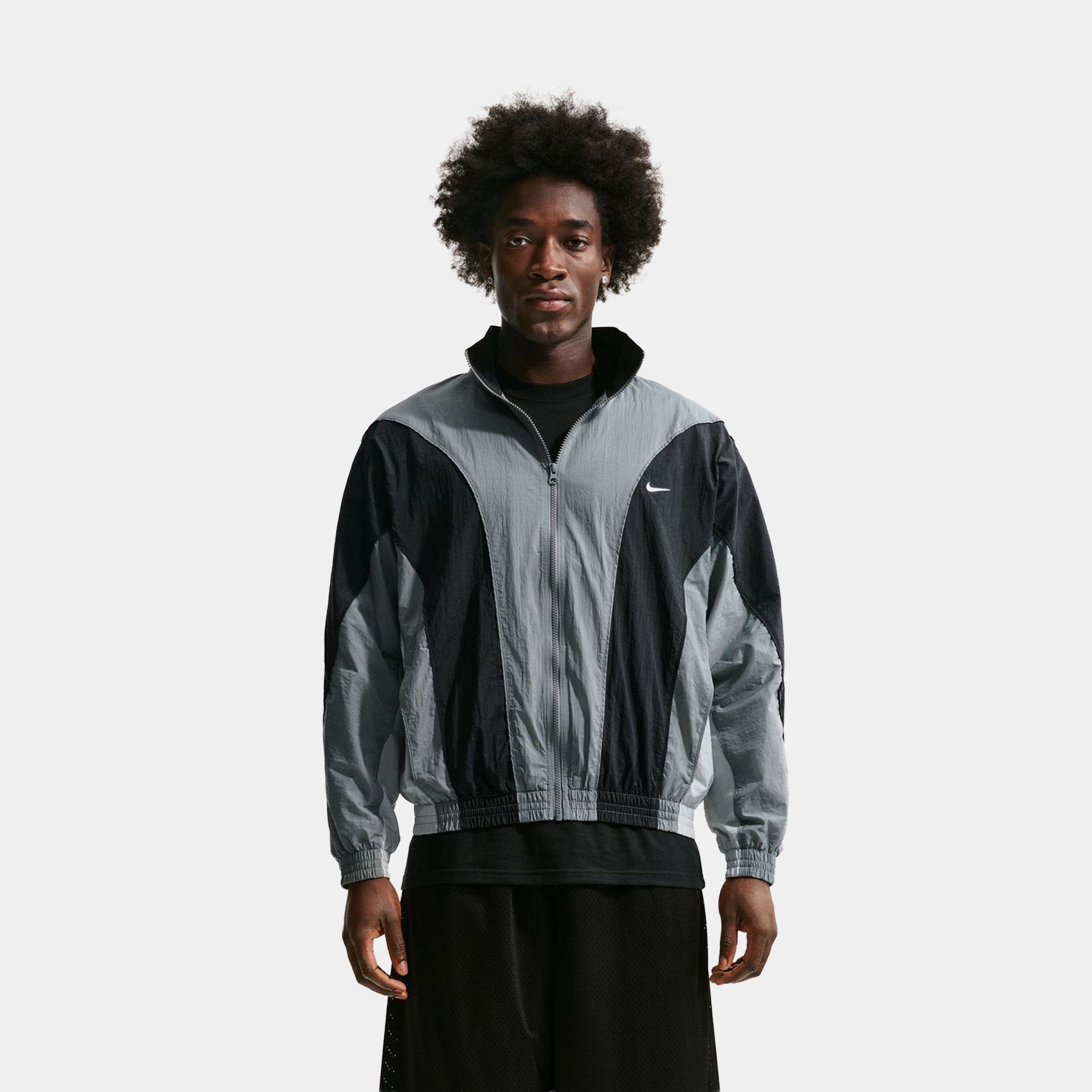 Nike Basketball Mens Jacket (Smoke Grey/Black/Light Smoke Grey/White)