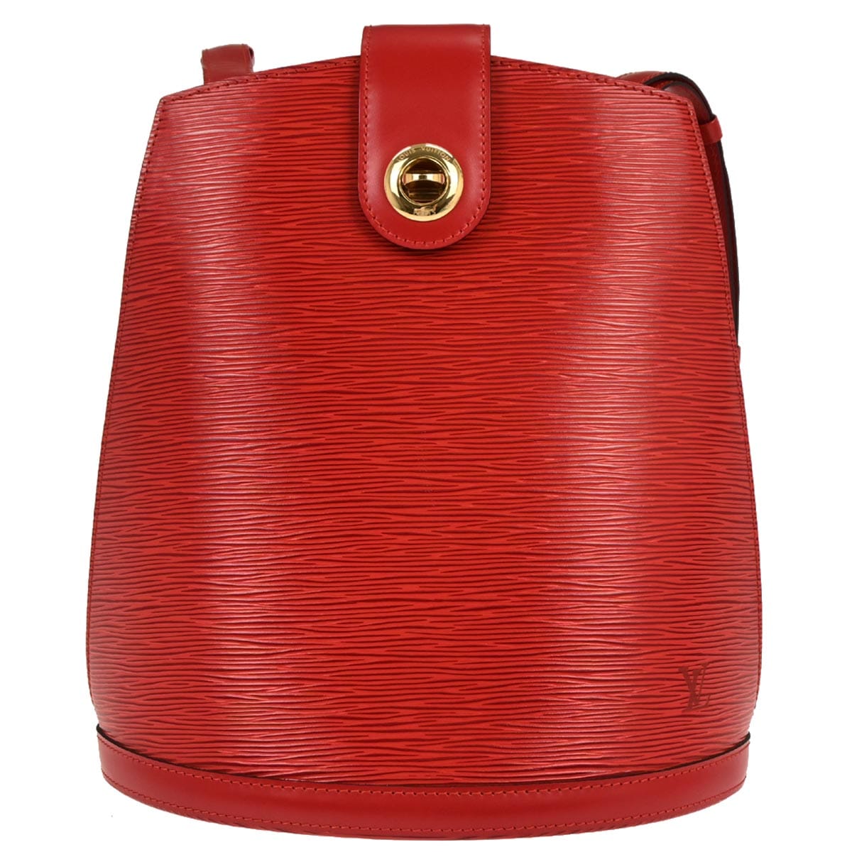 Louis Vuitton 1996 Red Epi Cluny Shoulder Bag M52257