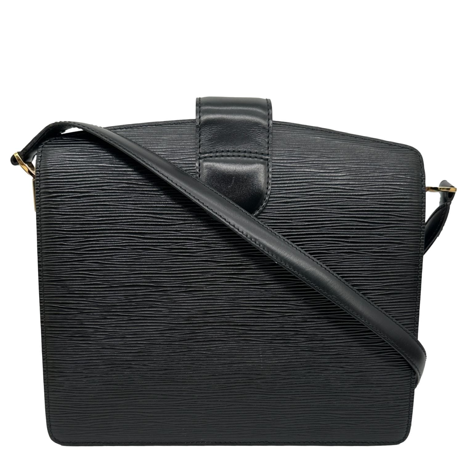 LOUIS VUITTON Capucine Vintage Epi Leather Shoulder Bag Black
