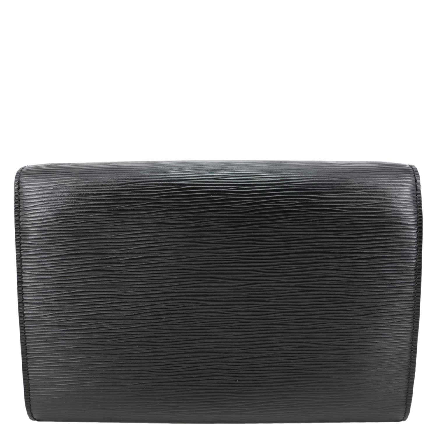 LOUIS VUITTON Arche Pochette Epi Leather Shoulder Bag Black