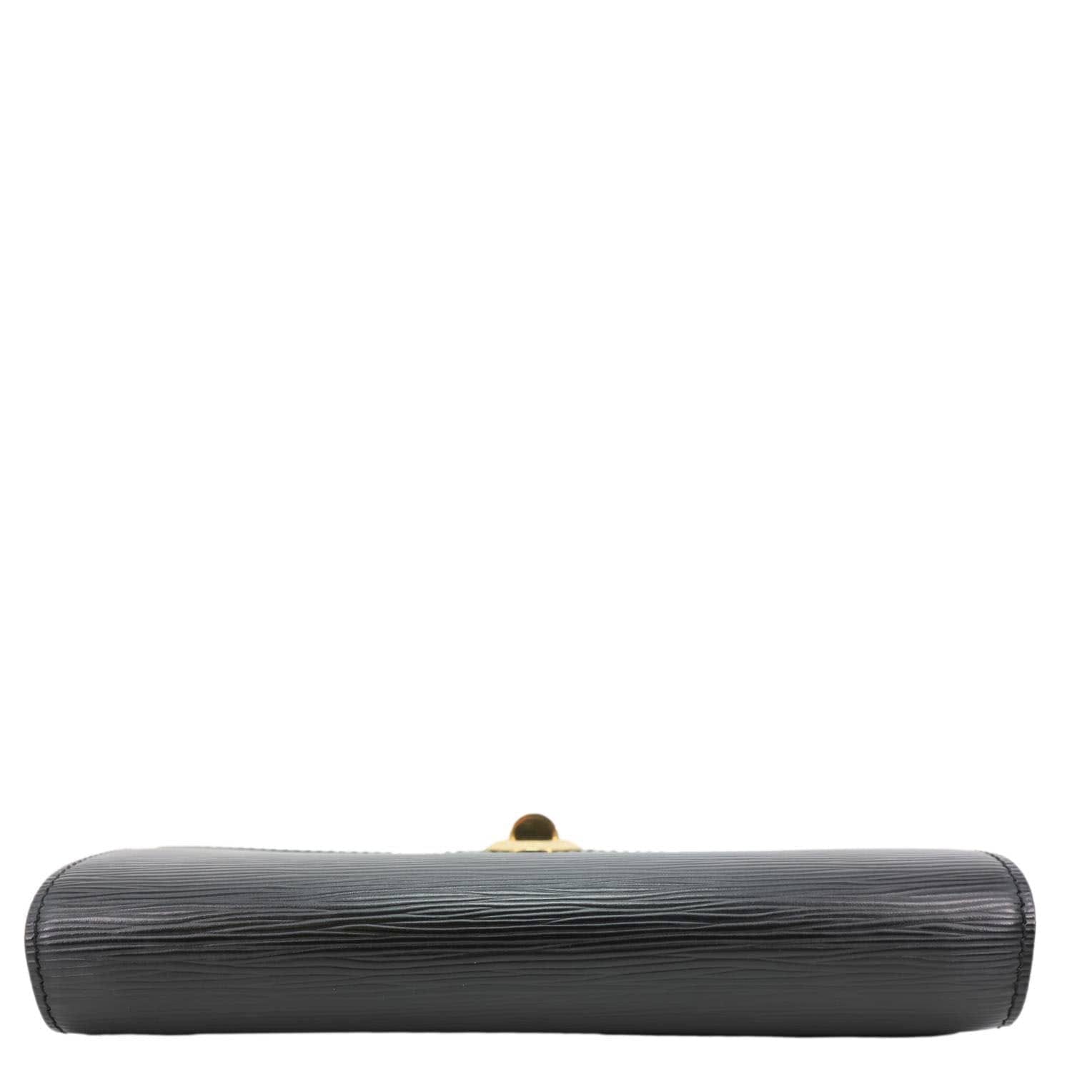 LOUIS VUITTON Arche Pochette Epi Leather Shoulder Bag Black