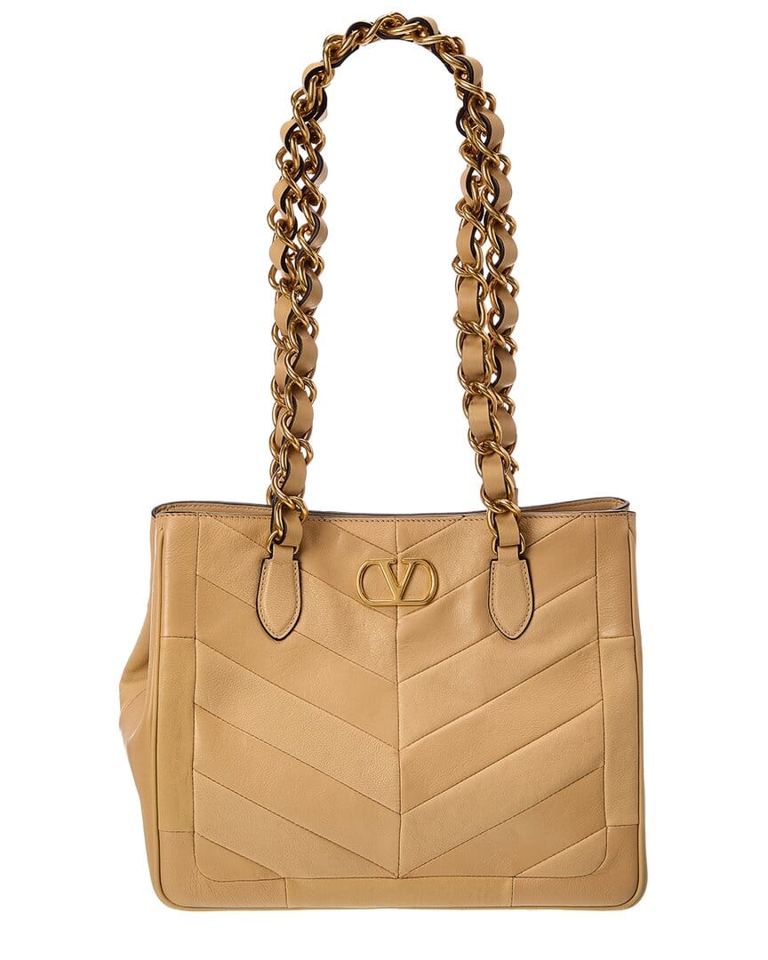 Valentino Vlog Leather Tote