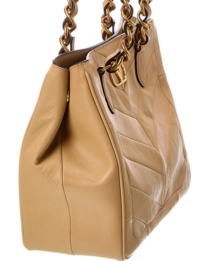 Valentino Vlog Leather Tote