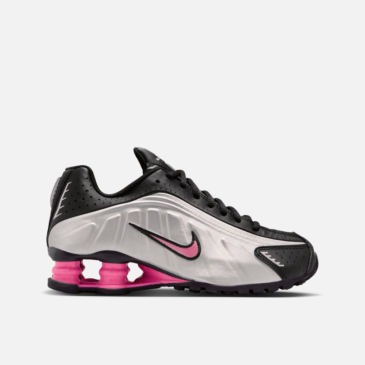 Nike SHOX R4 (GS) - METALLIC SILVER / PINKSICLE