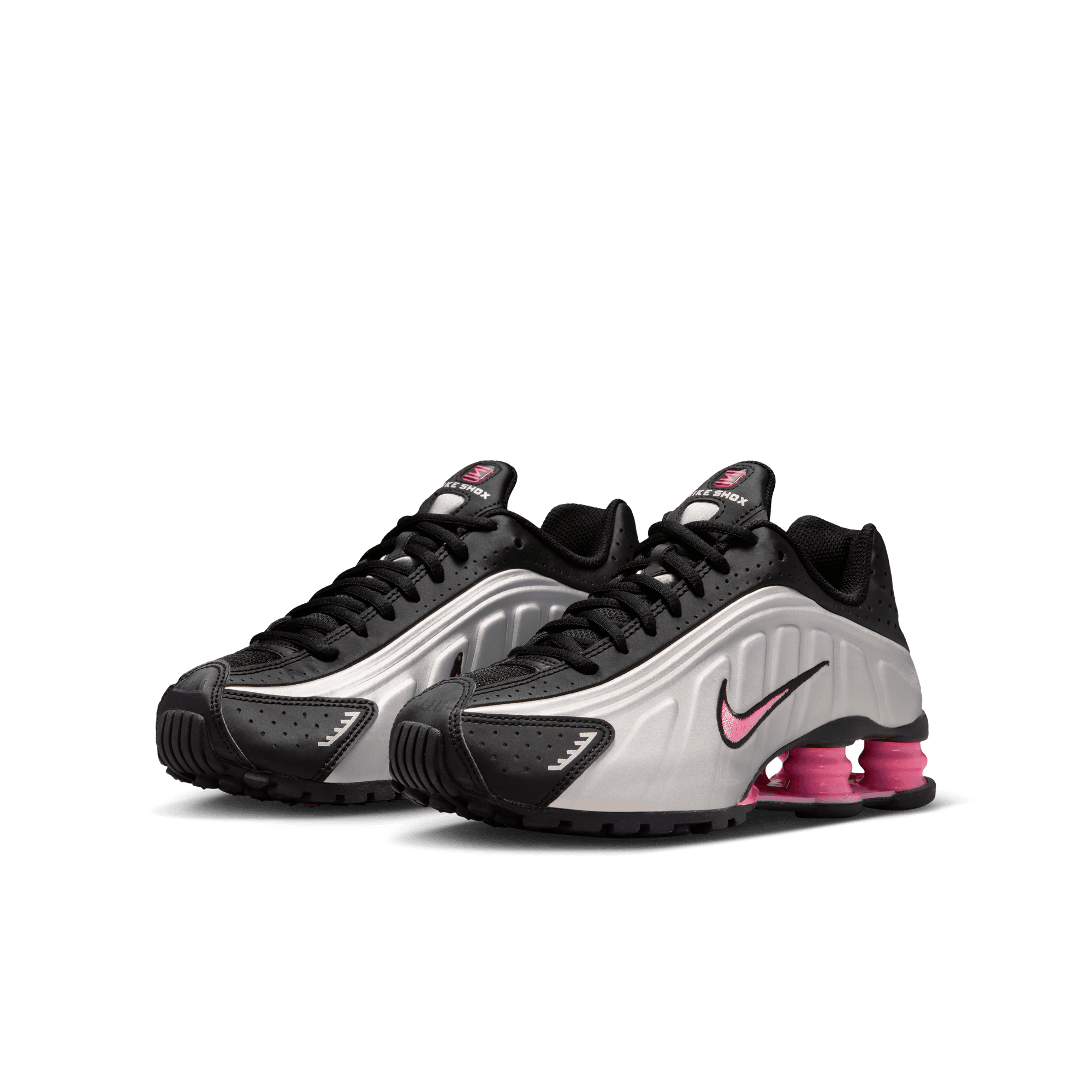 Nike SHOX R4 (GS) - METALLIC SILVER / PINKSICLE